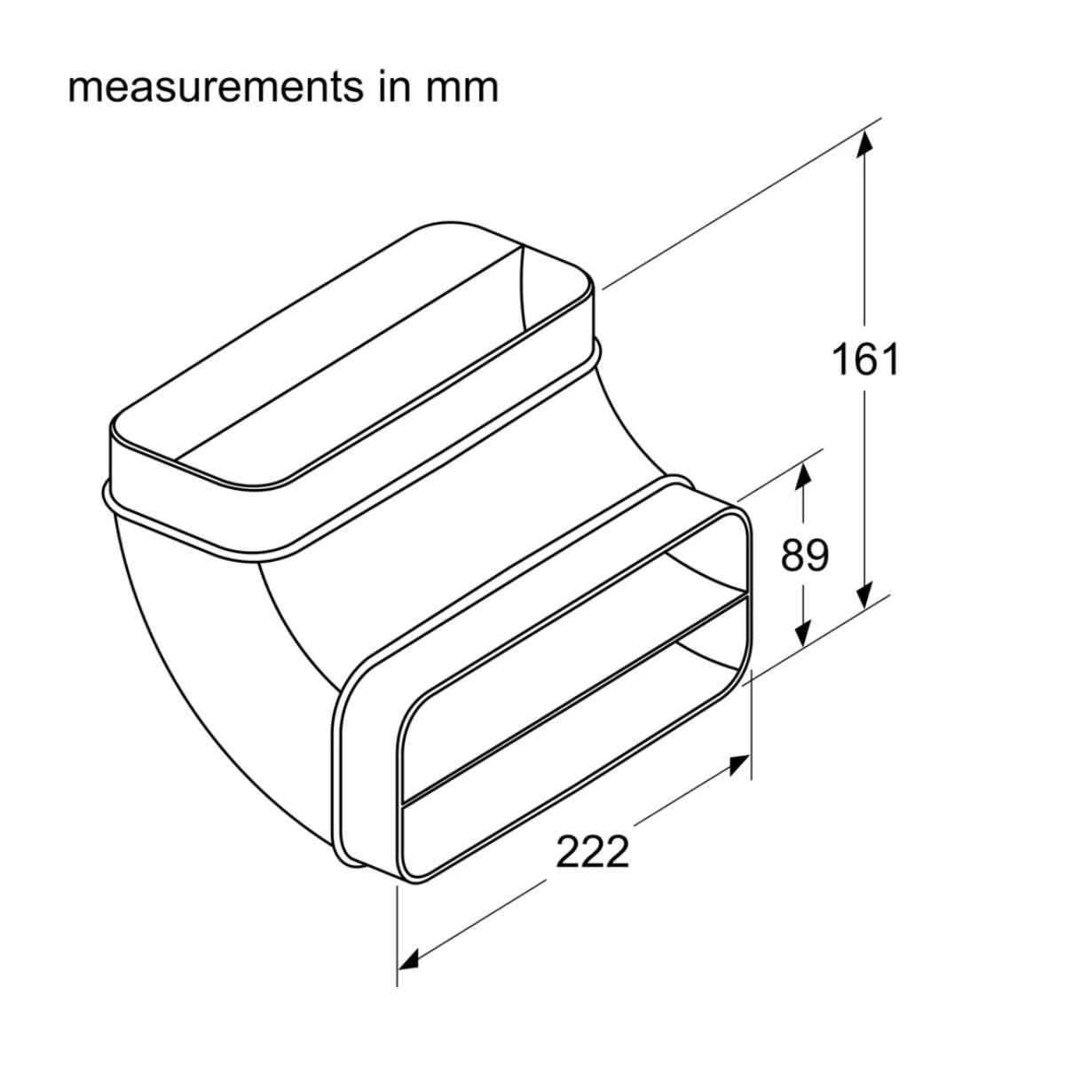 NEFF Z861SB2 Flat Connection Angle 90° Vertical (L) | Neff| Image 2