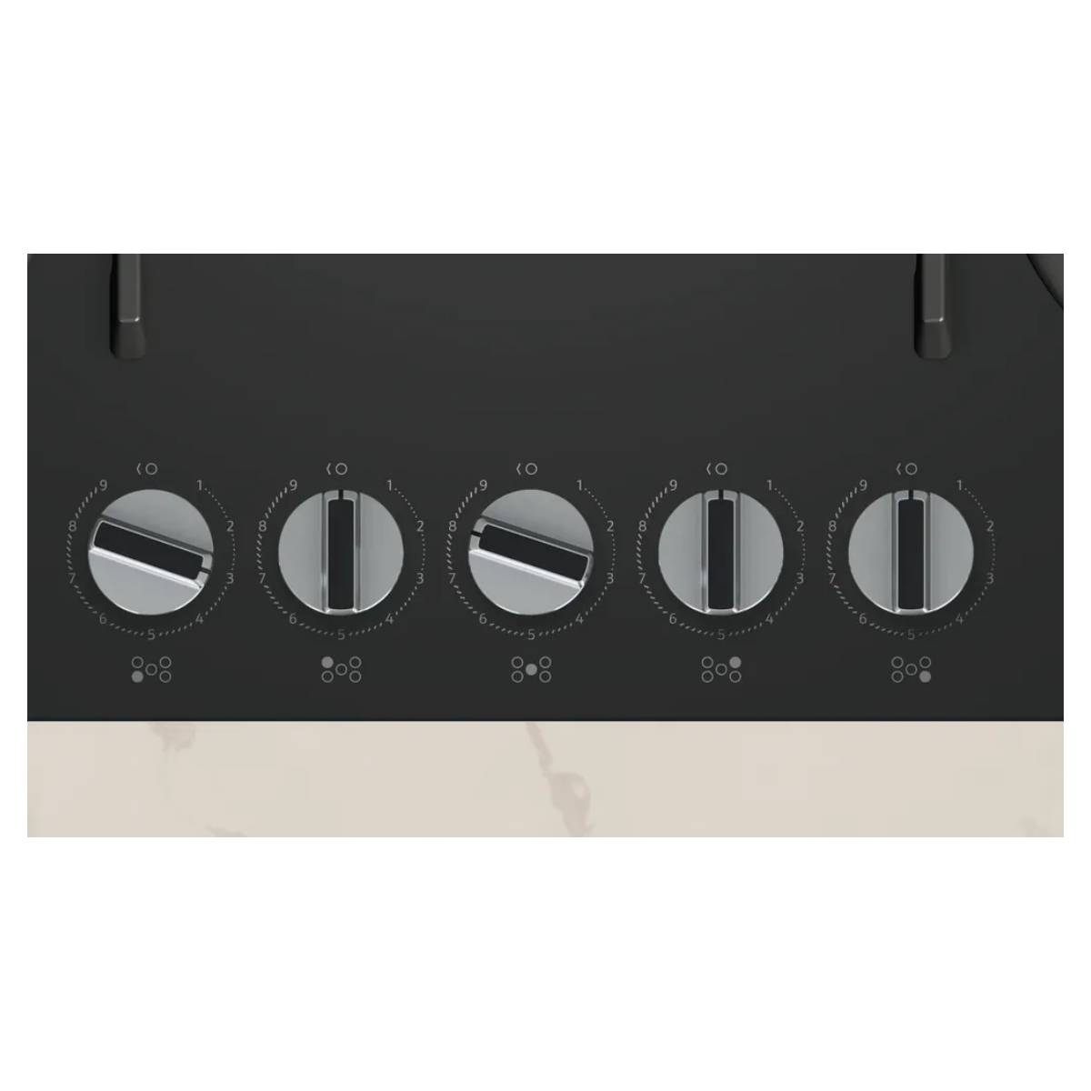 NEFF T27PIQ4S0 Γυάλινη Εστία Υγραερίου 75 cm, Μαύρο | Neff| Image 2