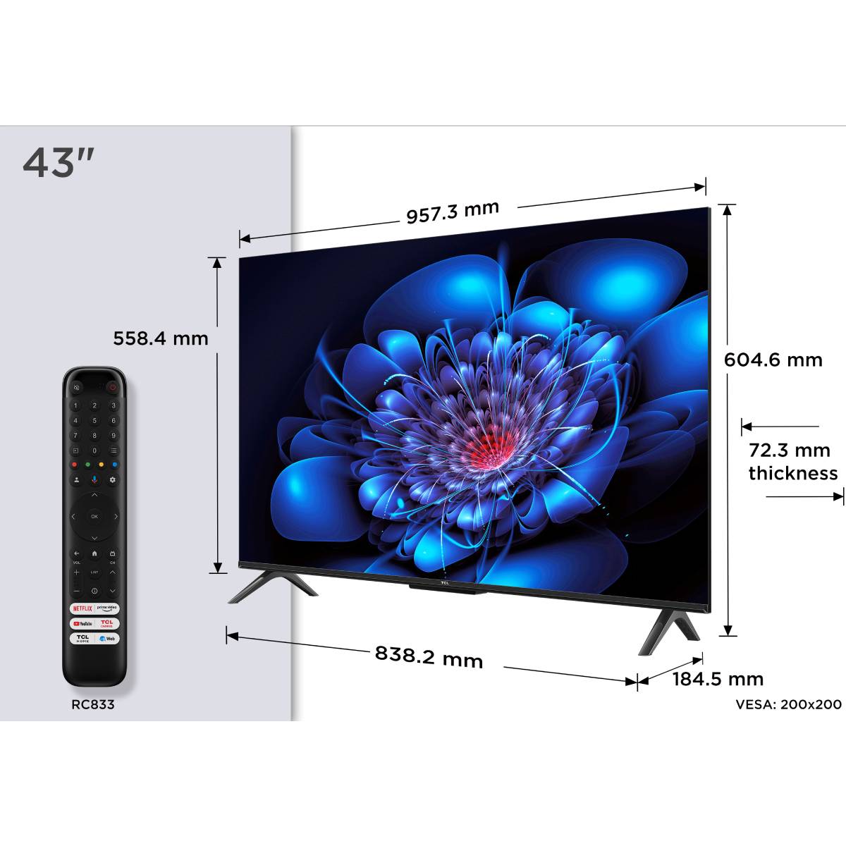 TCL 43P61K UHD LED 4Κ Google Τηλεόραση, 43" | Tcl| Image 4