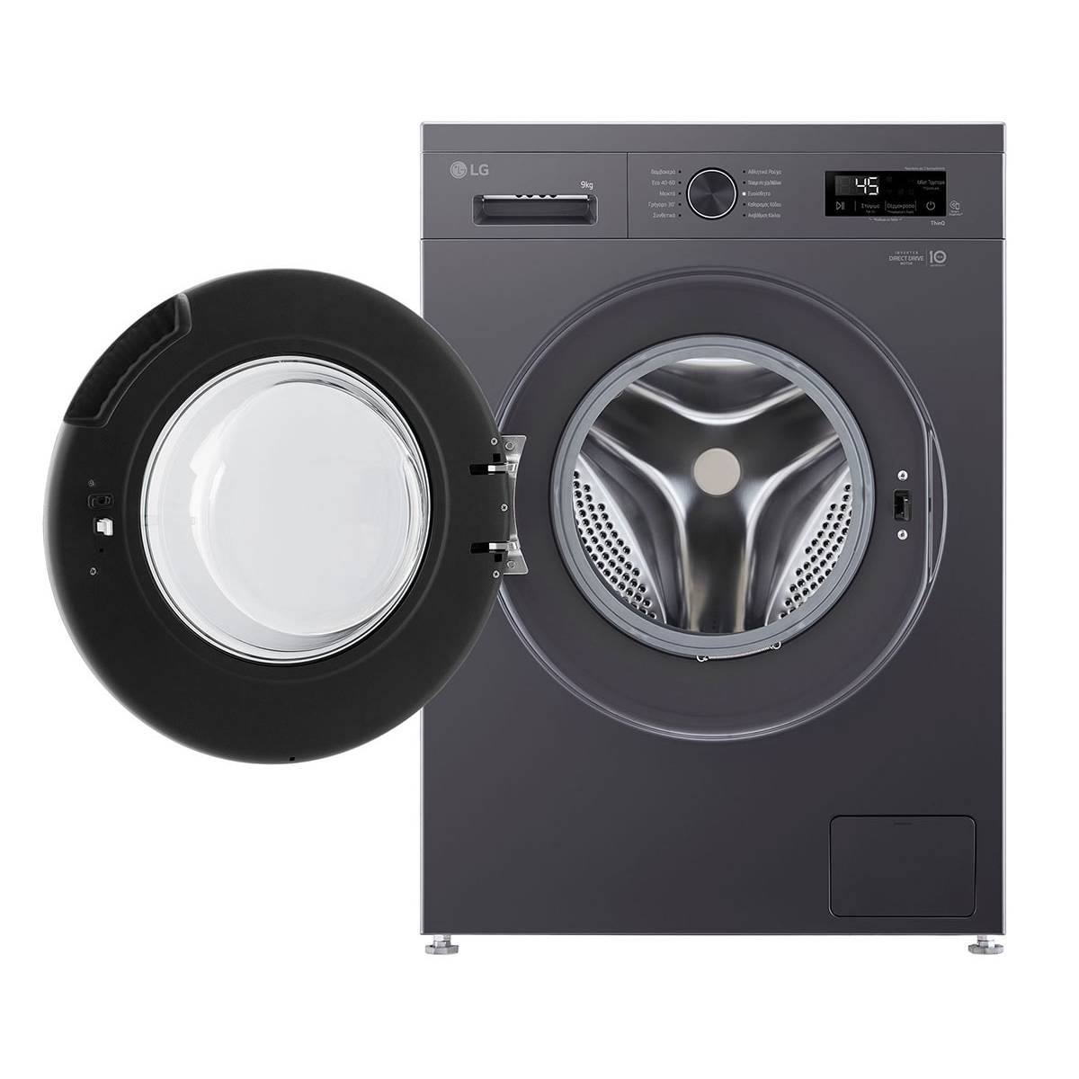 LG F4X1009NMB Πλυντήριο Ρούχων με WiFi 9 Kg, Γκρι Σκούρο | Lg| Image 2