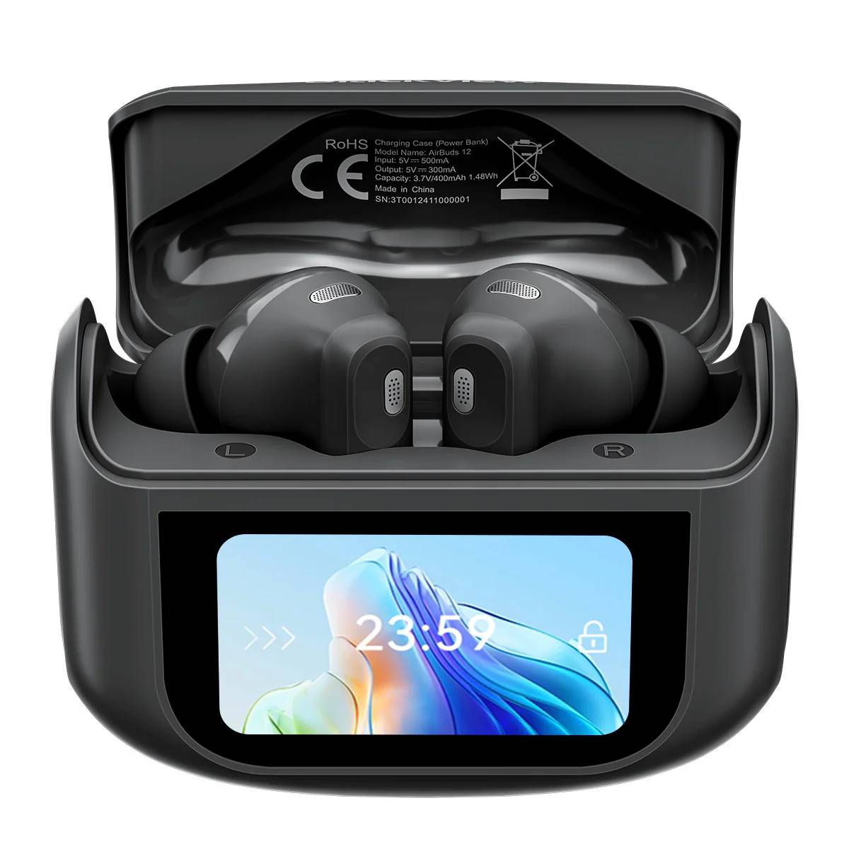 BLACKVIEW AirBuds 12 True Wireless Ακουστικά, Μαύρο product image  | image 2