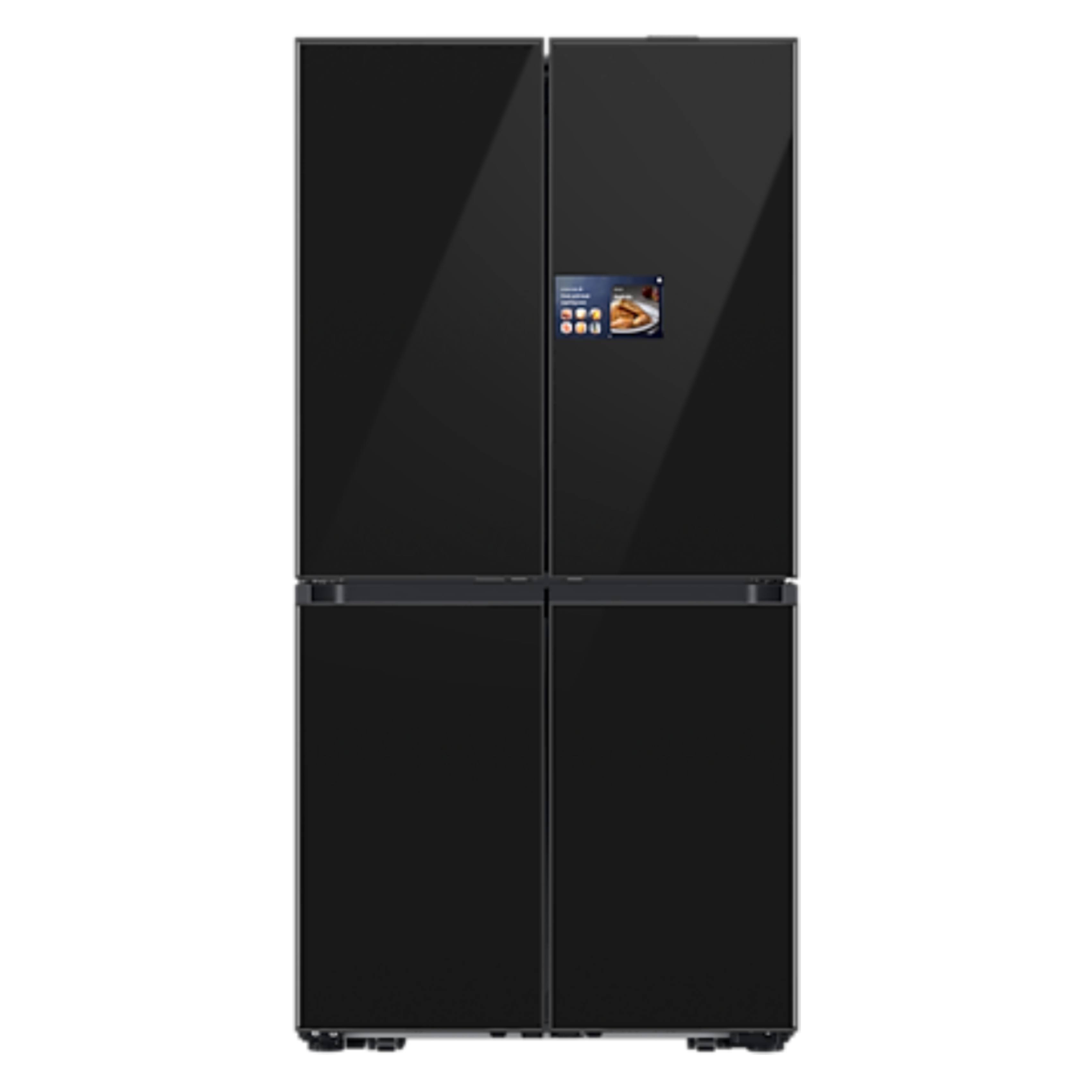 SAMSUNG RM90F67CECEF Ψυγείο Τετράπορτο με AI Home Κάμερα, Μαύρο Γυαλί  | Samsung| Image 1