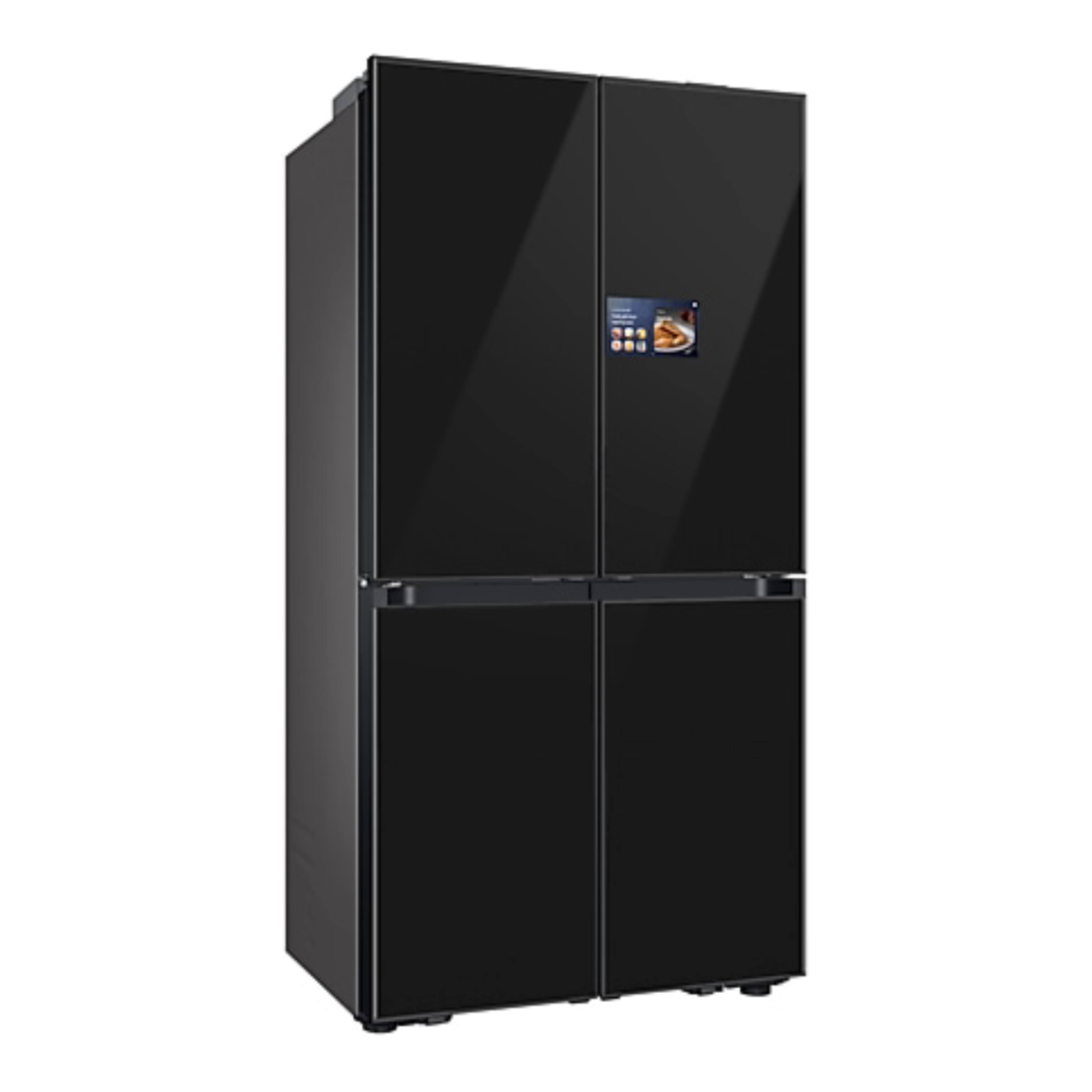 SAMSUNG RM90F67CECEF Ψυγείο Τετράπορτο με AI Home Κάμερα, Μαύρο Γυαλί  | Samsung| Image 2