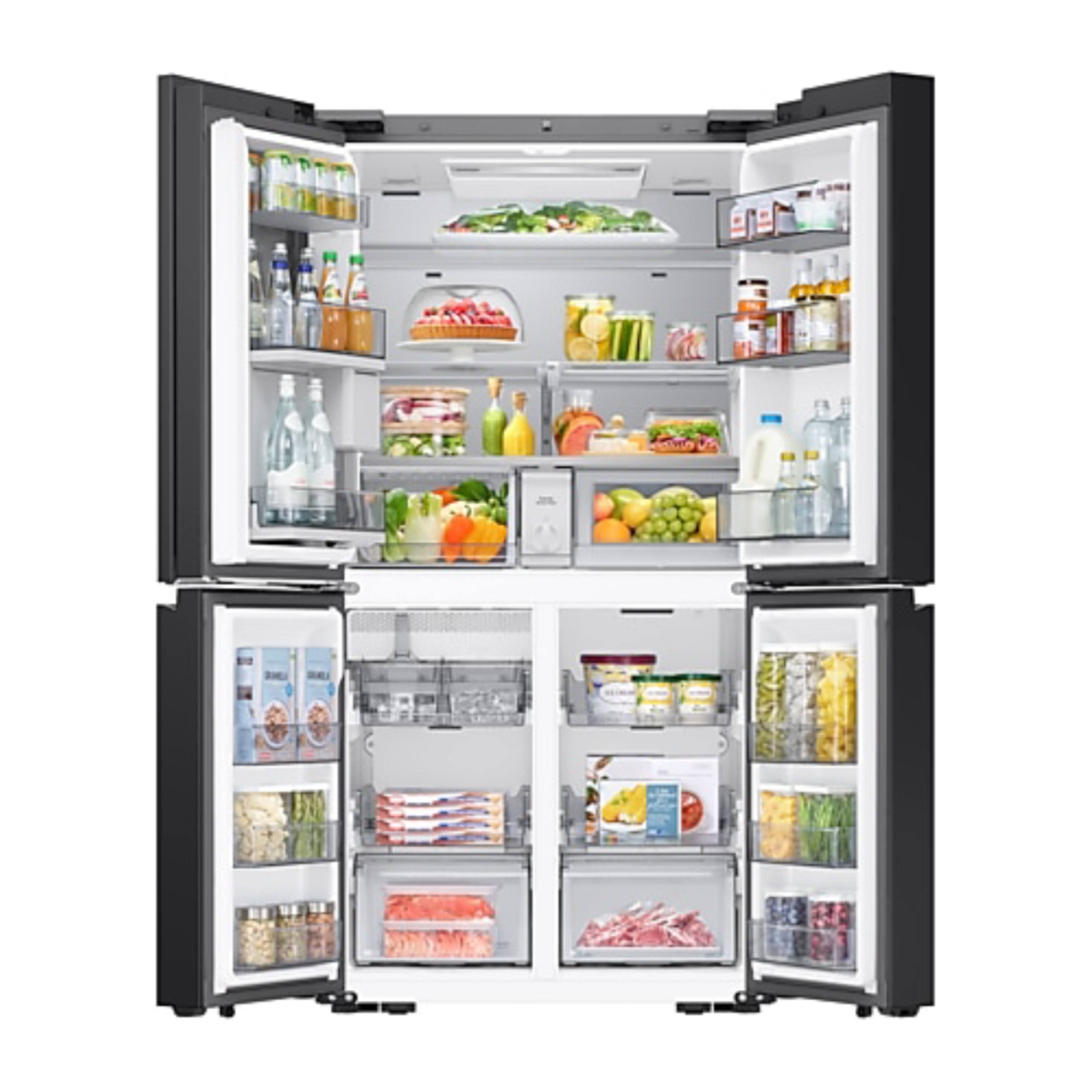 SAMSUNG RM90F67CECEF Ψυγείο Τετράπορτο με AI Home Κάμερα, Μαύρο Γυαλί  | Samsung| Image 4