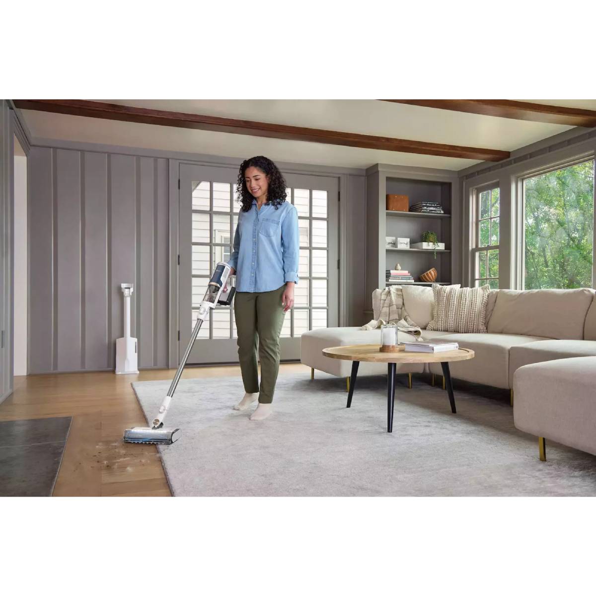 SHARK BU3521EU Cordless Stick Vacuum with Auto Empty System, White | Shark| Image 8