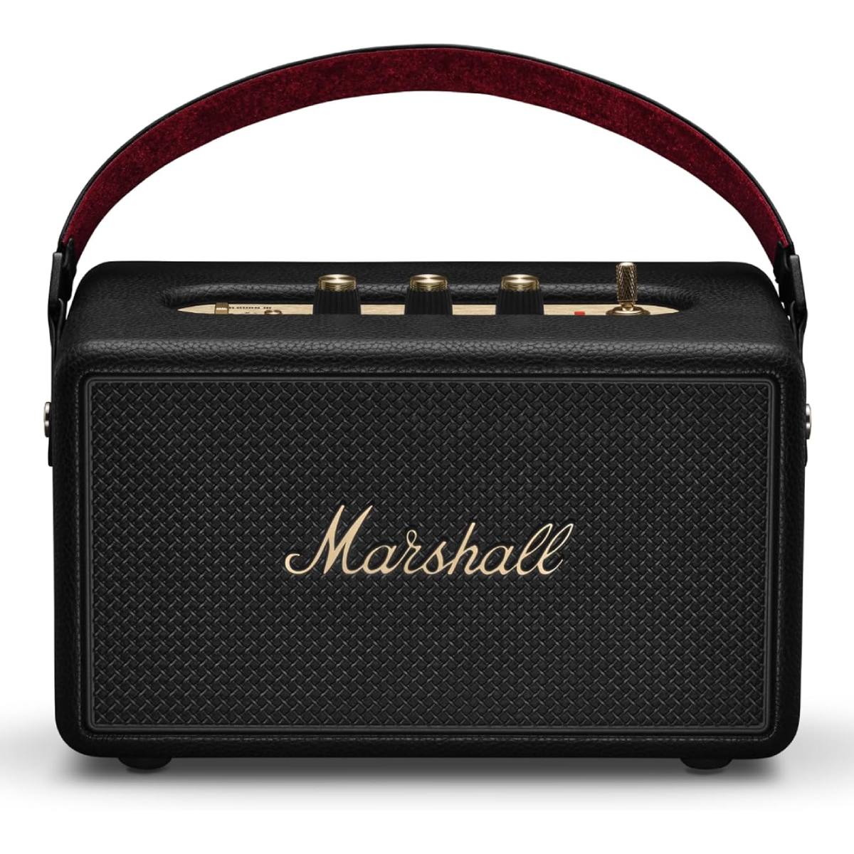 Image of suggested product: MARSHALL 1007443 Kilburn III Bluetooth Ηχείο, Μαύρο με Μπρούτζινες Λεπτομέρειες 