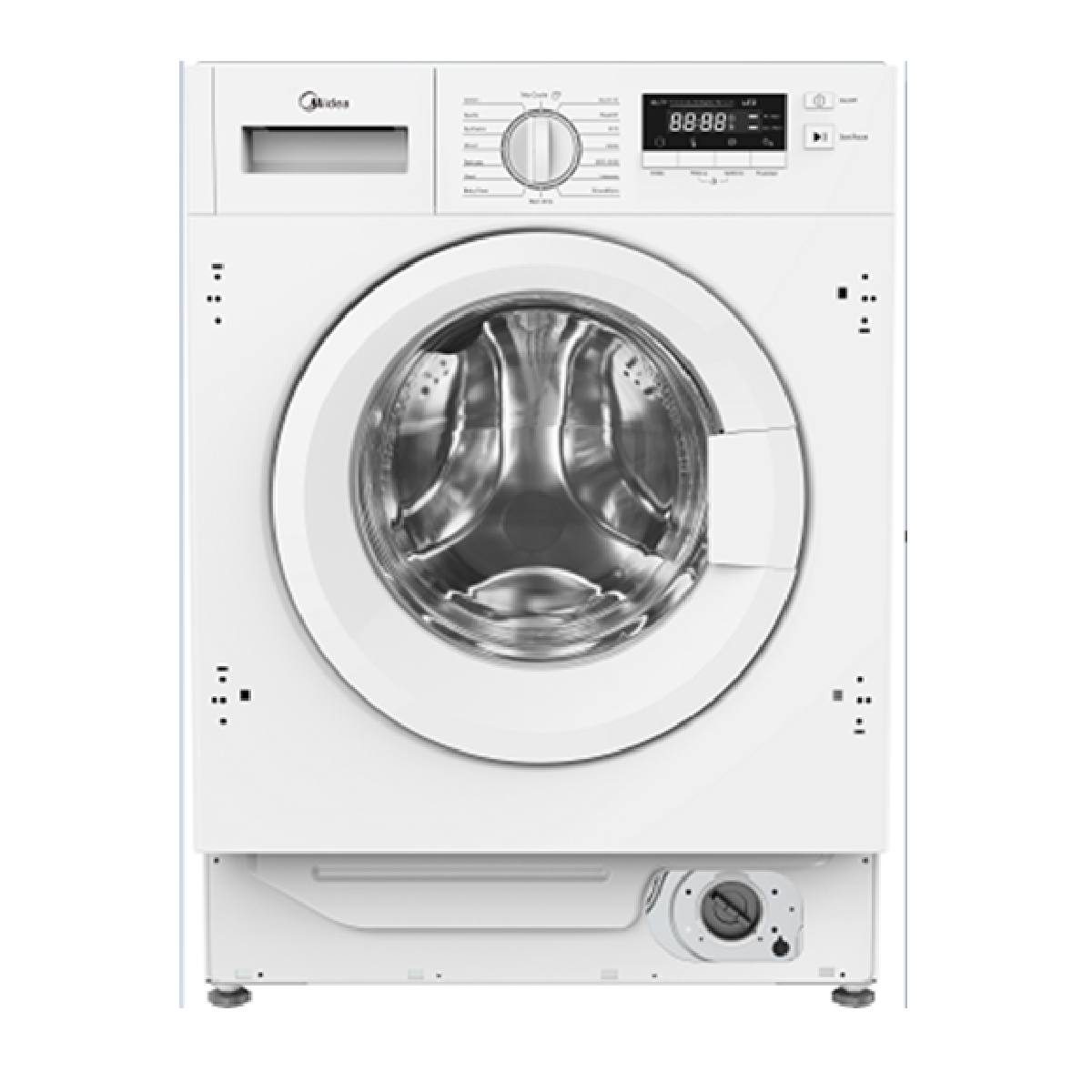 Image of suggested product: MIDEA MFG06W80B/W  Εντοιχιζόμενο Πλυντήριο Ρούχων 8kg, Άσπρο
