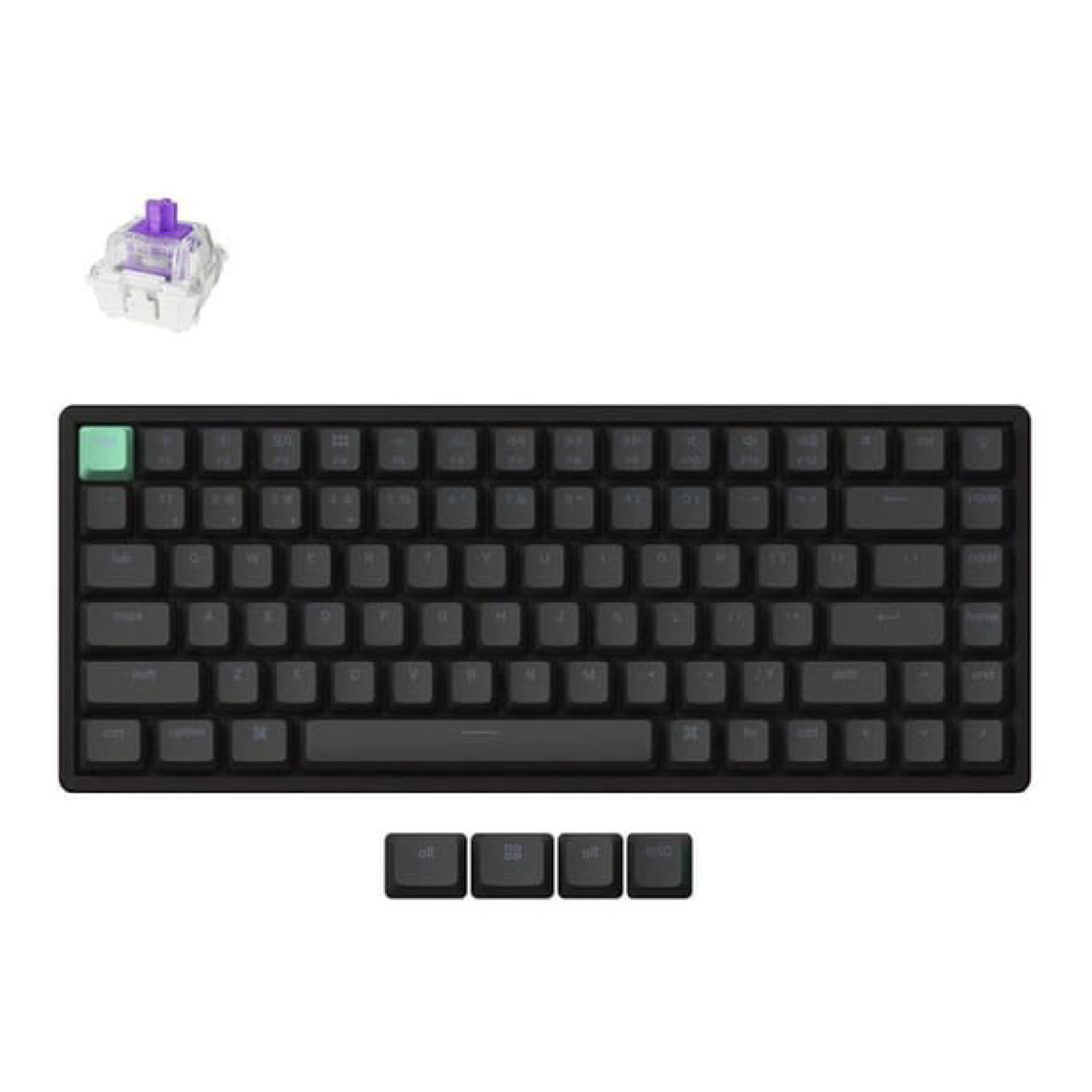 KEYCHRON K2H-J1 Gaming Mechanical Wired/Wireless Bluetooth Keyboard with Magnetic Switches and RGB Backlighting, Black | Keychron| Image 1