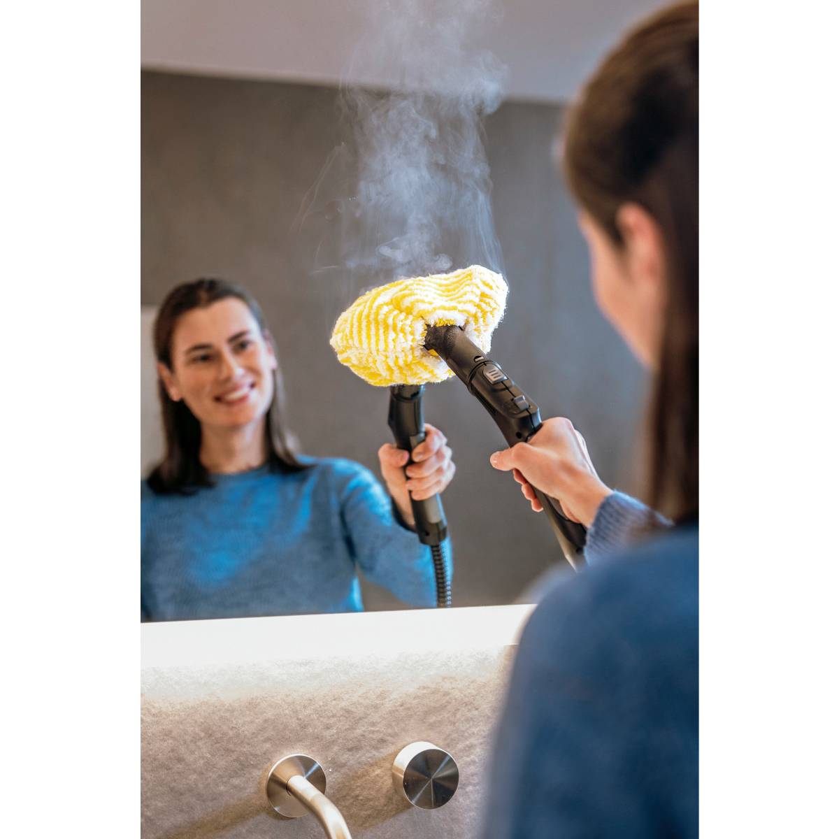 KARCHER SC5 EasyFix Iron Plug Ατμοκαθαριστής με Δυνατότητα Σύνδεσης Σίδερου Ατμού, Άσπρο | Karcher| Image 5