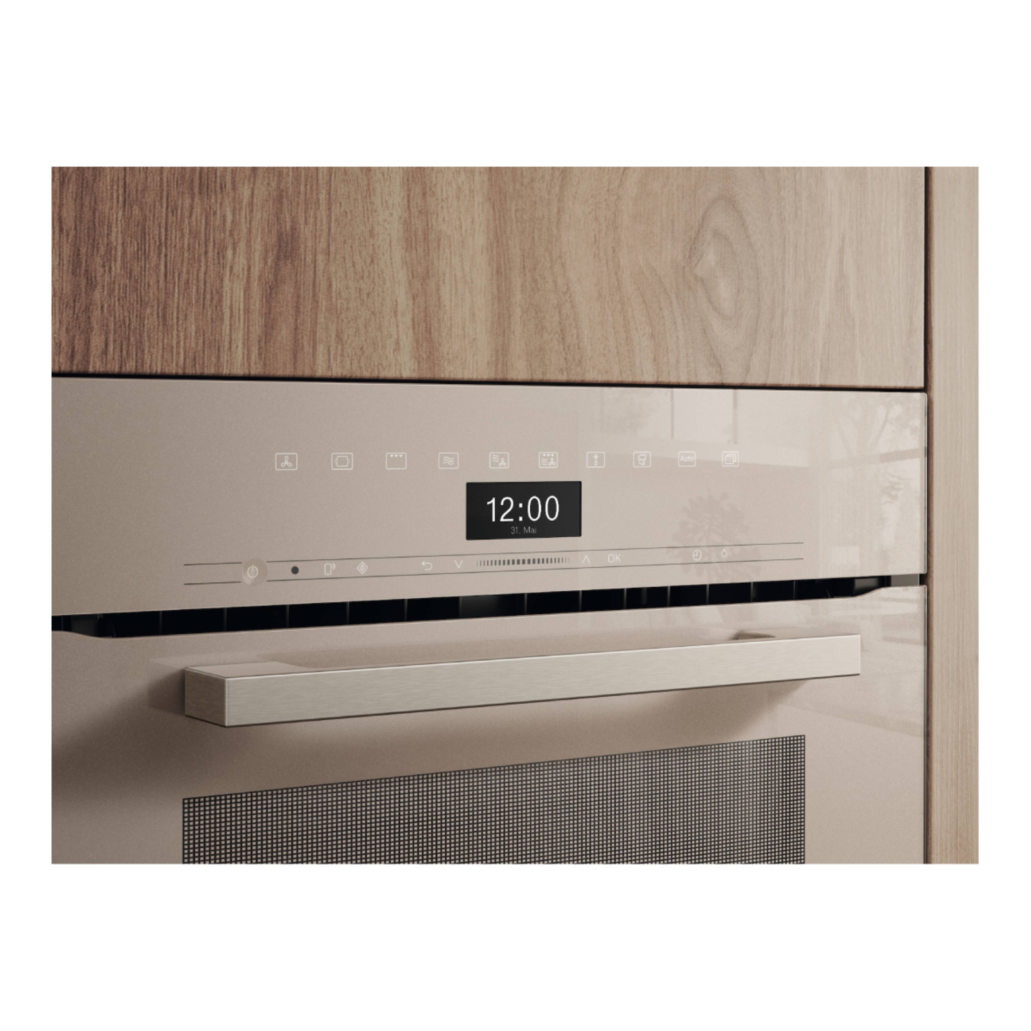 MIELE H 7440 BM Εντοιχιζόμενος Συνδυαστικός Φούρνος με Λειτουργία Μικροκυμμάτων 45cm, Μπεζ Περλέ | Miele| Image 4