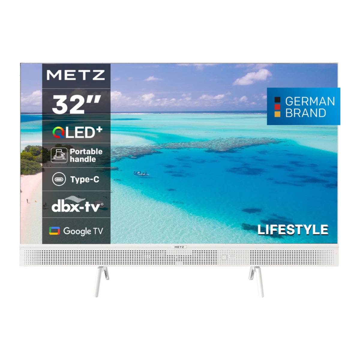 Image of suggested product: METZ 32MQE7100Z Google QLED HD TV 32", White 