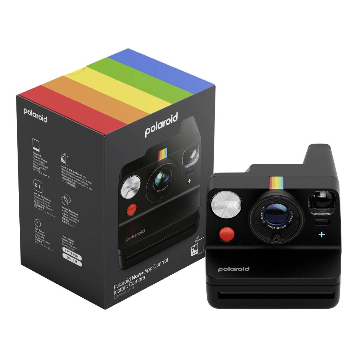 POLAROID NOW GEN 3+ BLACK Instant Film Κάμερα, Μαύρο | Polaroid| Image 3