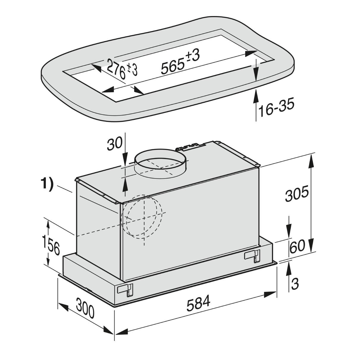 MIELE DA 2360 Canopy Εντοιχιζόμενος Απορροφητήρας 58.4 cm, Inox | Miele| Image 2