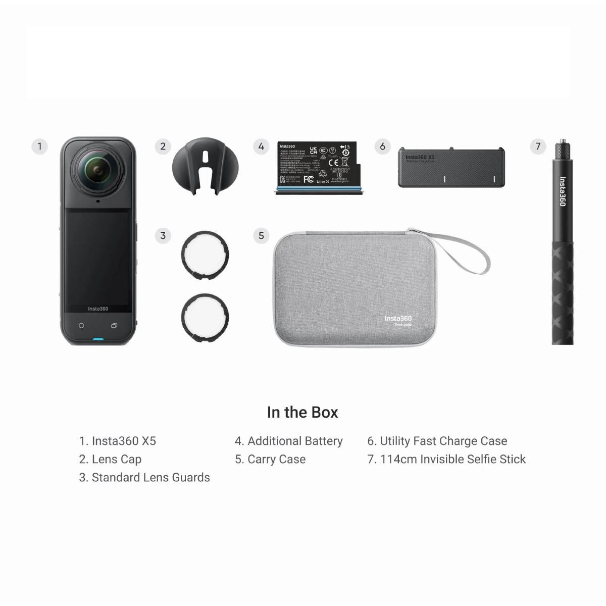 INSTA360 X5 - 8K 360° Κάμερα Δράσης Essentials Bundle  | Insta360| Image 3