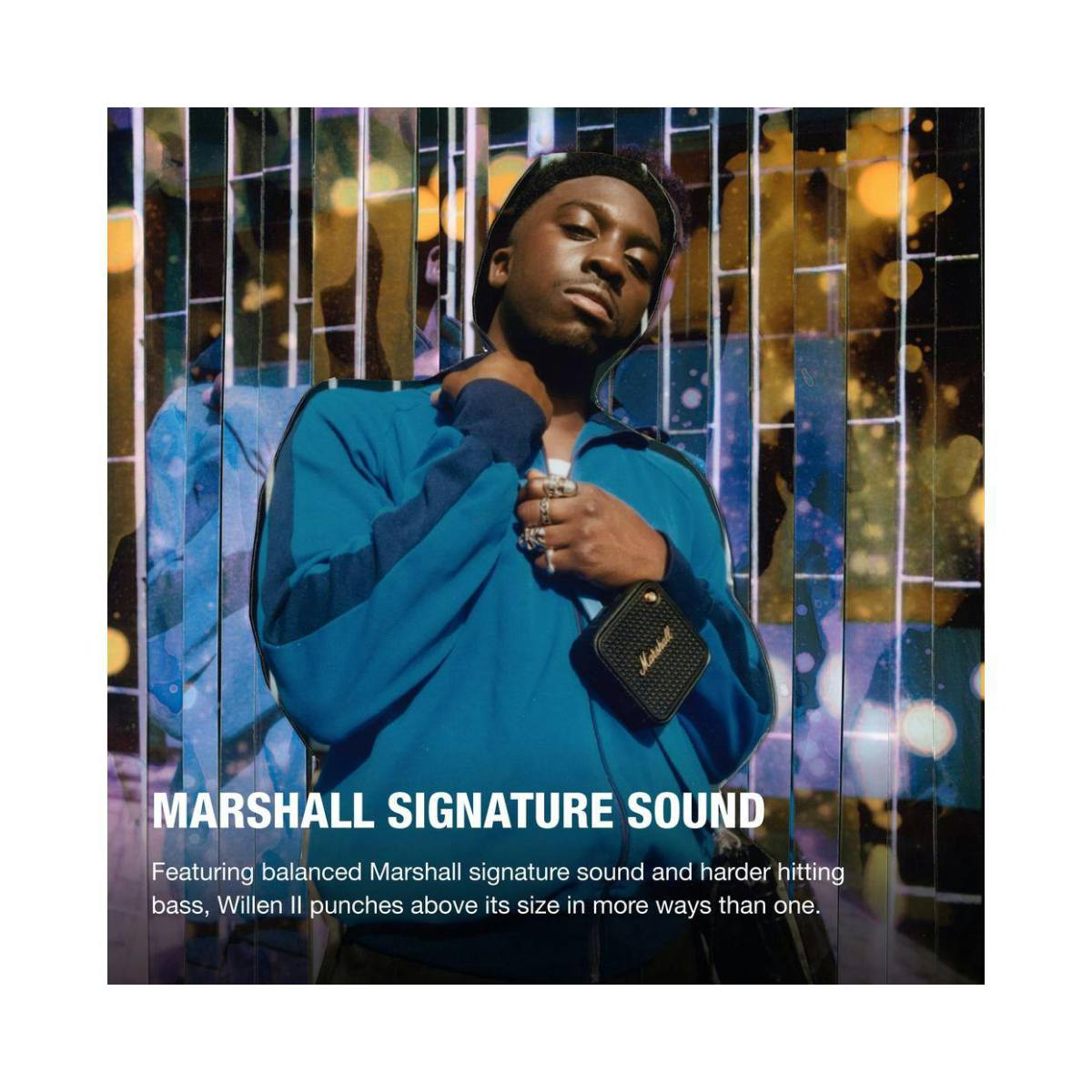 MARSHALL 1006714 Willen II Φορητό Ηχείο Bluetooth, Μαύρο | Marshall| Image 3