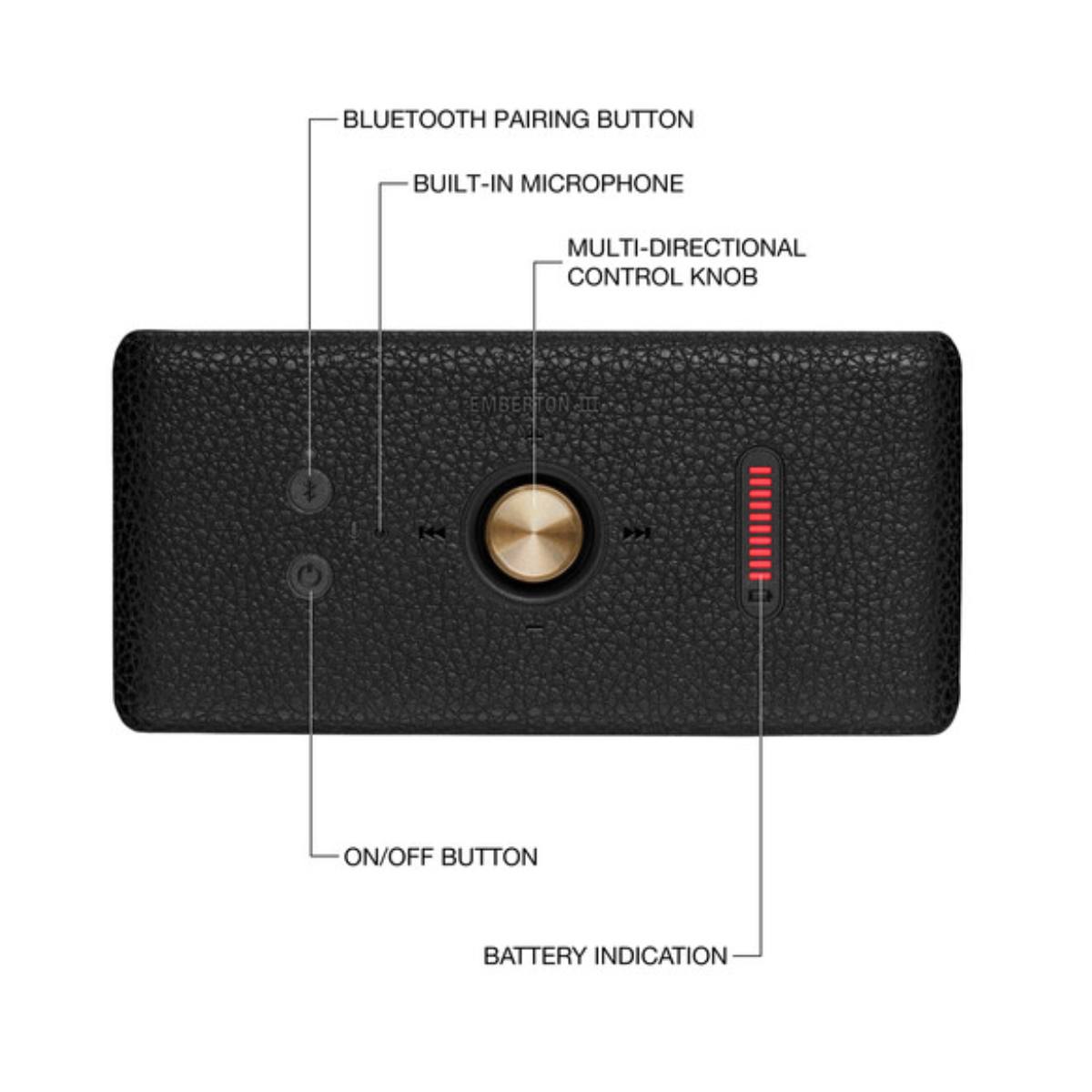 MARSHALL 1006884 EMBERTON III Bluetooth Ηχείο, Μαύρο | Marshall| Image 3