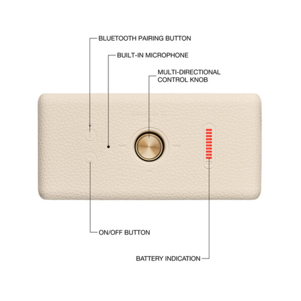 MARSHALL 1006885 EMBERTON III Bluetooth Ηχείο, Μπεζ | Marshall| Image 3