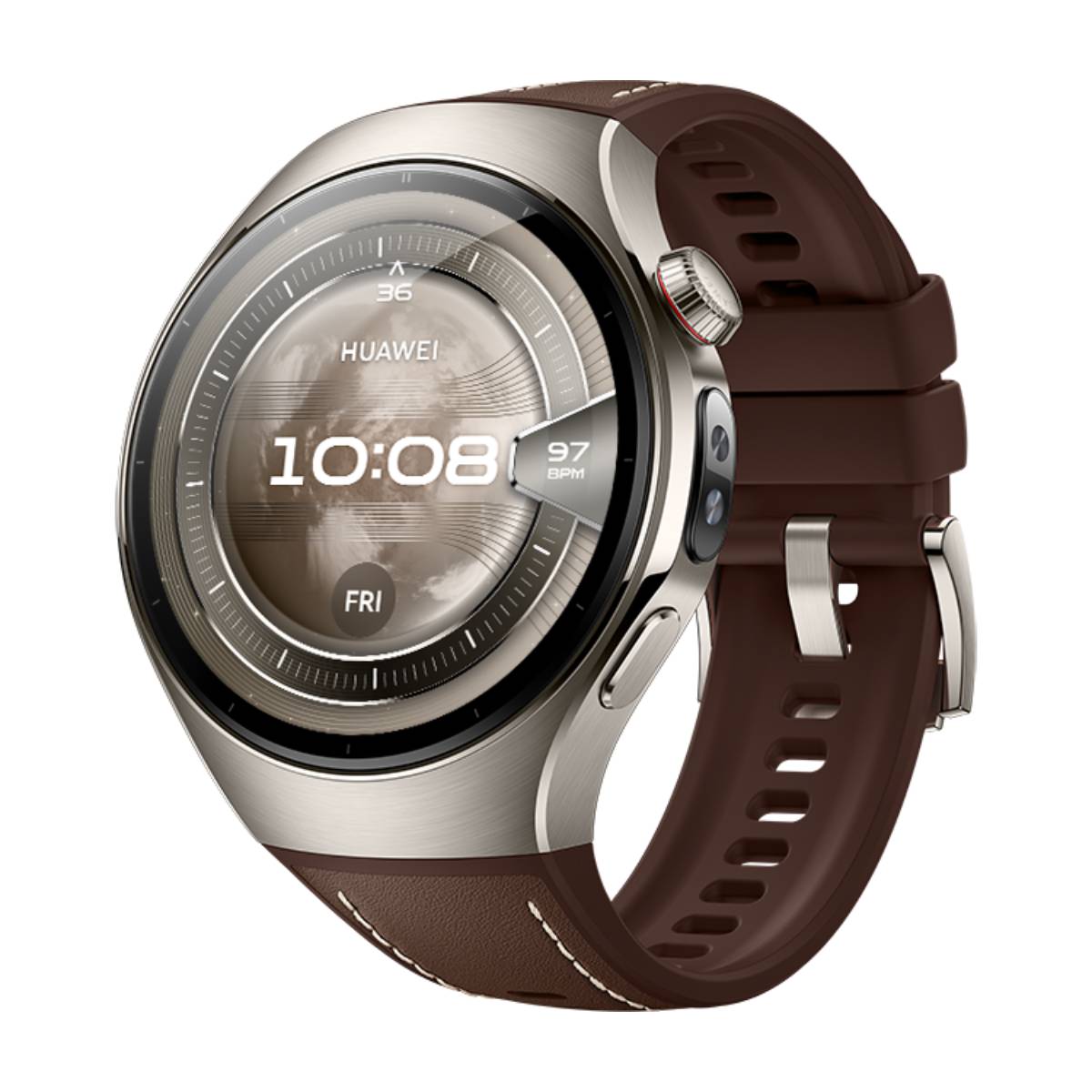 HUAWEI 55020EVY Watch 5 Smartwatch 46mm, Καφέ | Huawei| Image 3