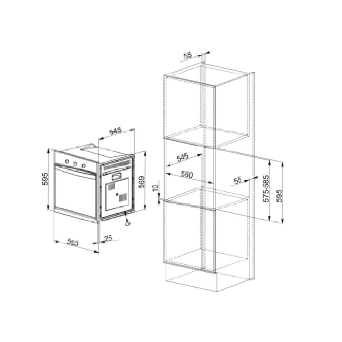 FRANKE CF 65 M CO/F Build-In Oven 66 Lt, Bronze  | Franke| Image 2