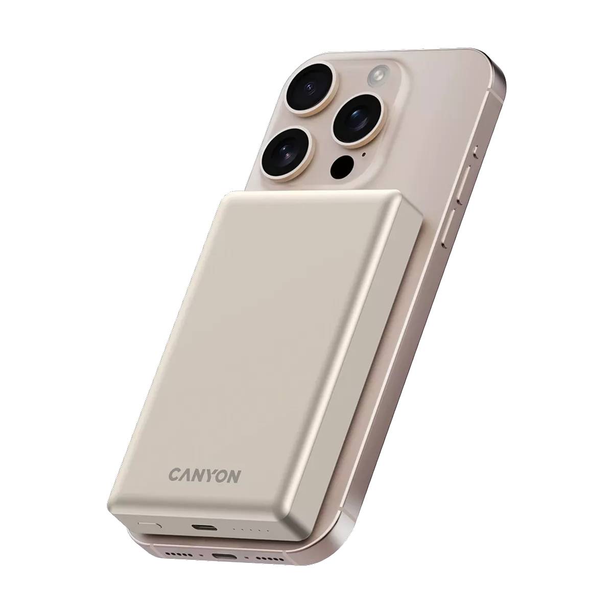 CANYON CNS-CPB510BE OnPower 510 Φορητή Μπαταρία Magsafe 10000 mAh, Μπεζ | Canyon| Image 5
