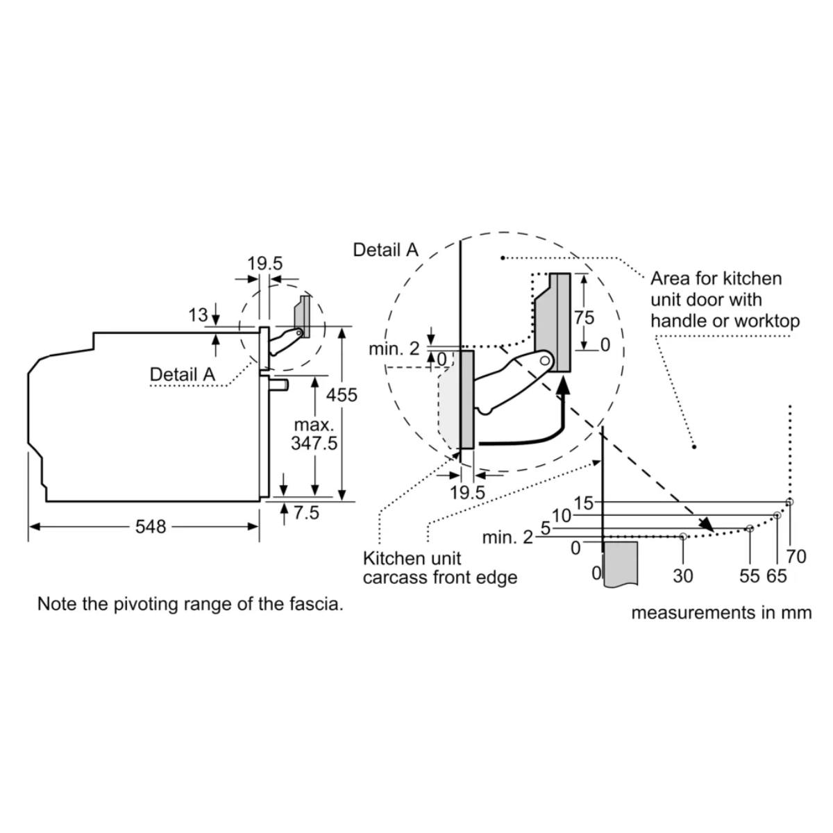 BOSCH CSG958DB1 Accent Line Εντοιχιζόμενος Φούρνος Ατμού 45 cm, Μαύρο | Bosch| Image 7