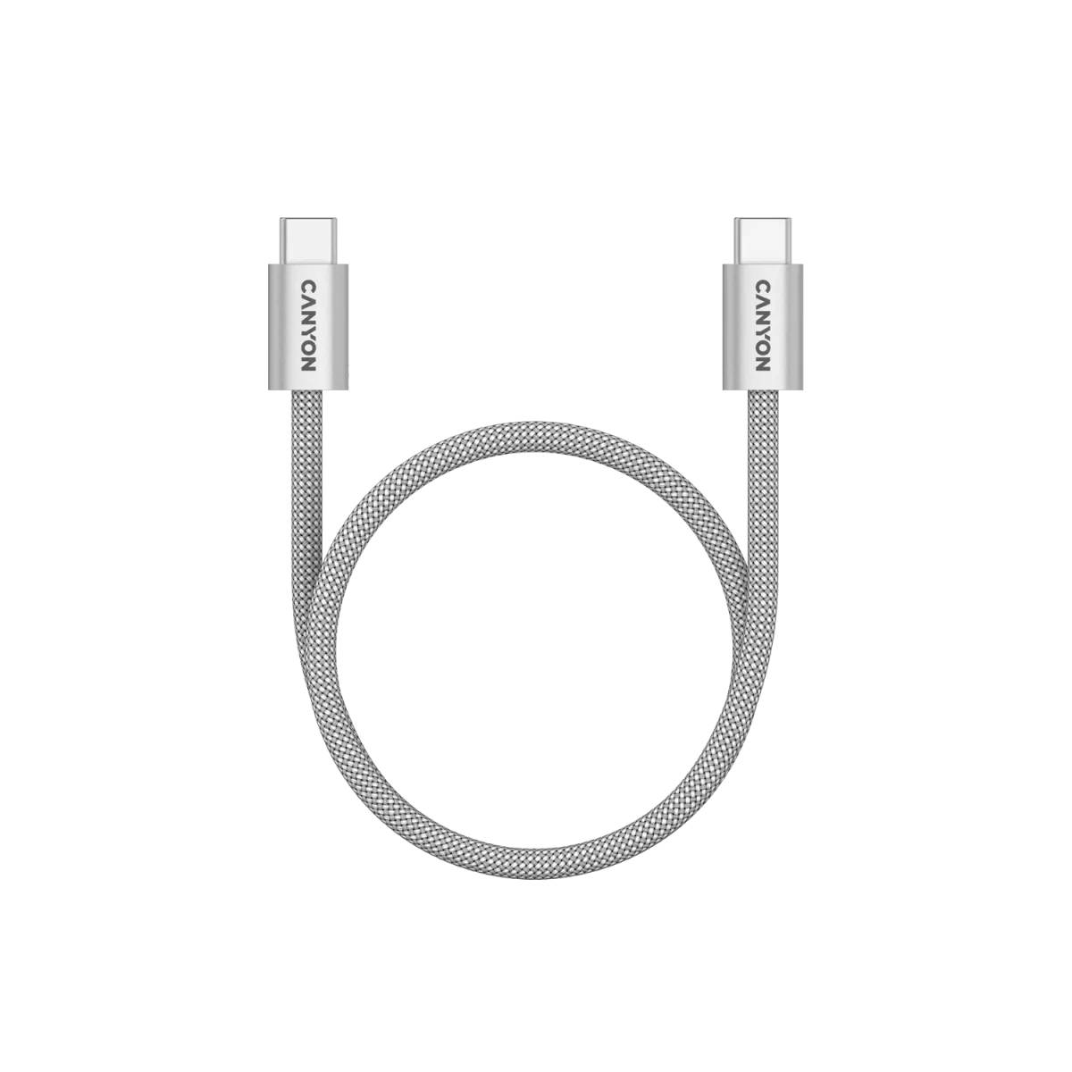 Image of suggested product: CANYON CND-CCMG60AB15LG Καλώδιο Φόρτισης Type-C σε Type-C 1m, Γκρίζο