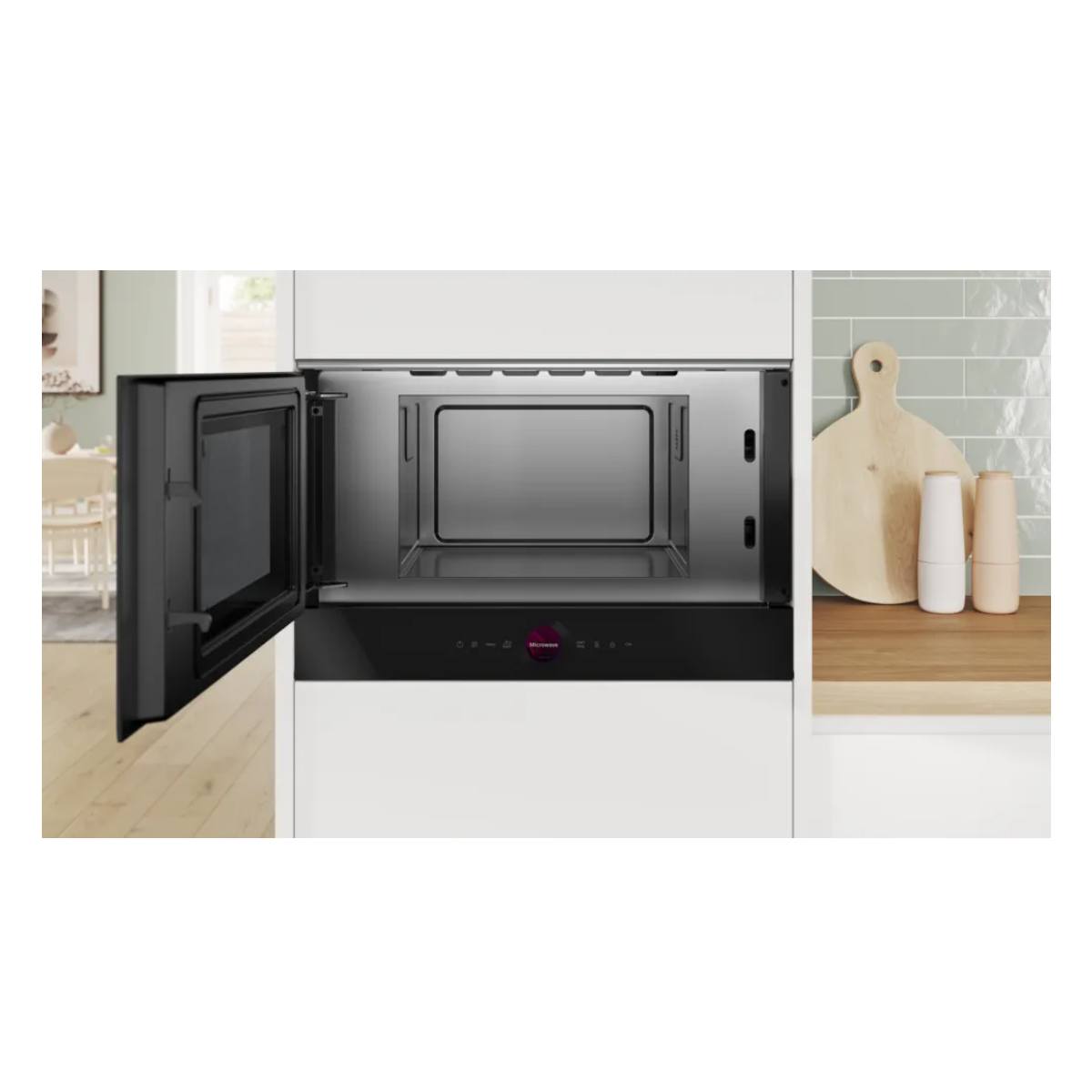 BOSCH BFL9221B1 Accent Line Εντοιχιζόμενος Φούρνος Μικροκυμάτων 38 cm, Μαύρο | Bosch| Image 2
