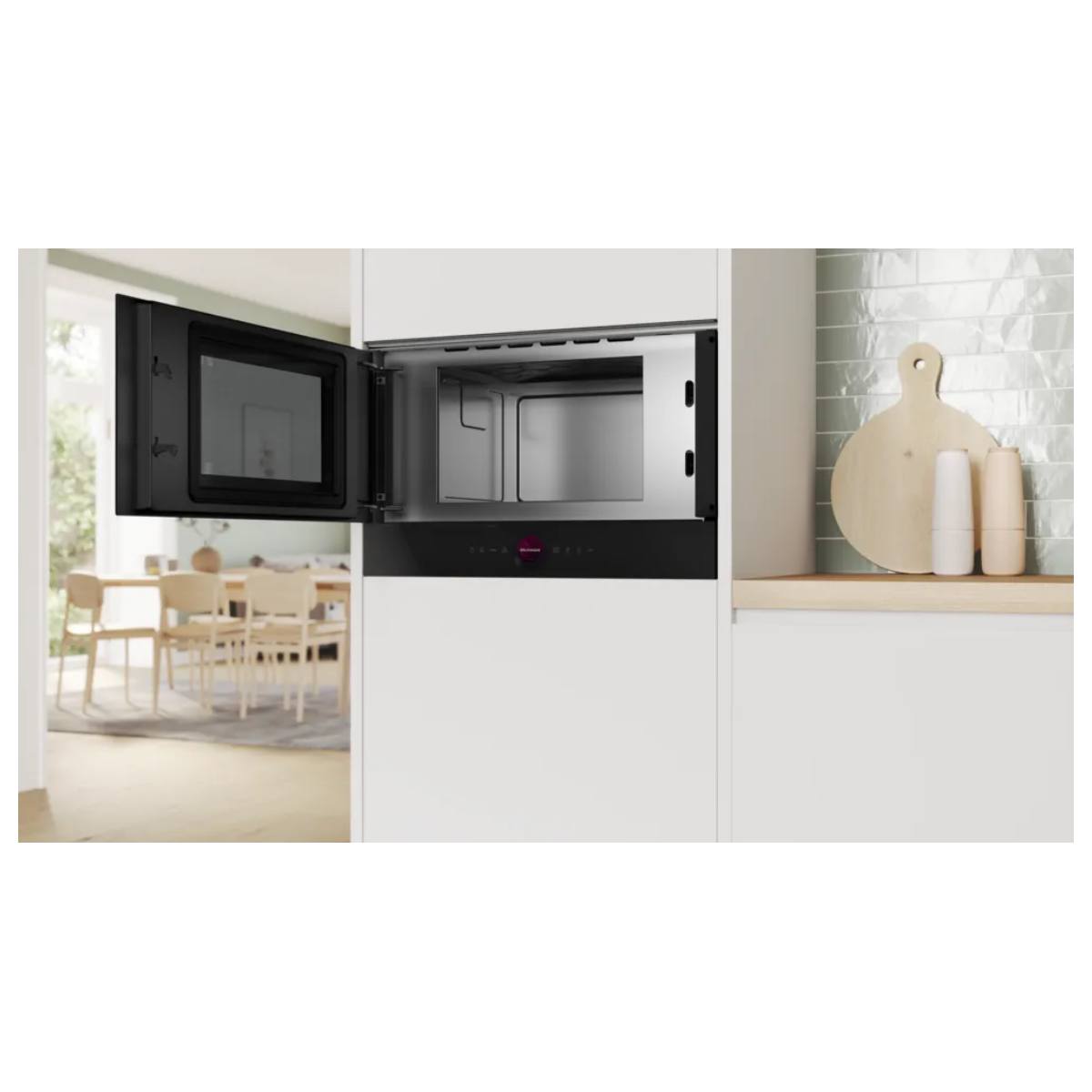BOSCH BFL9221B1 Accent Line Εντοιχιζόμενος Φούρνος Μικροκυμάτων 38 cm, Μαύρο | Bosch| Image 3