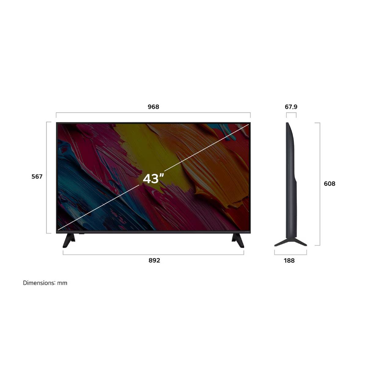 LG 43QNED70A6A QNED AI 4K Smart Τηλεόραση, 43" | Lg| Image 4