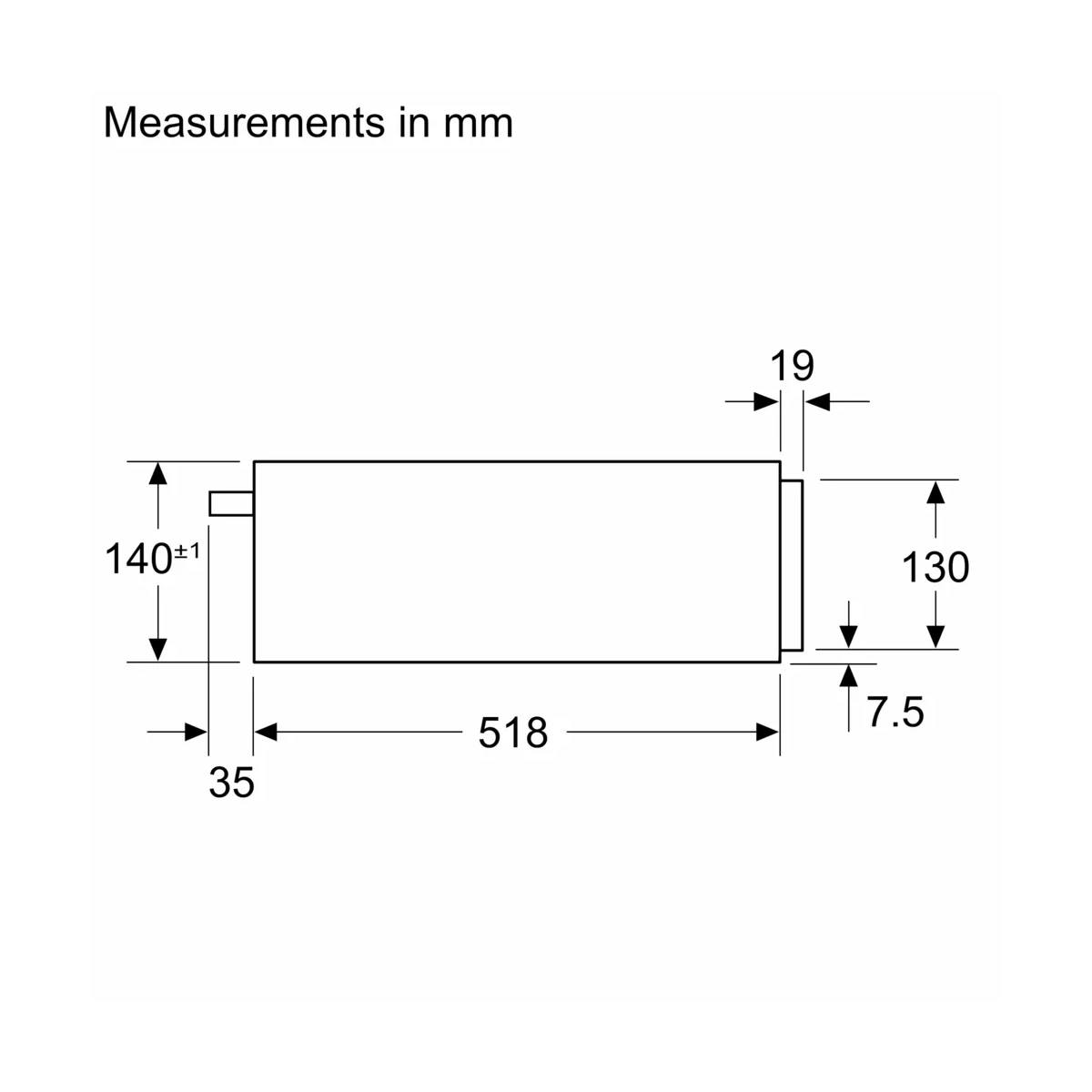 BOSCH BIC9101B1 Accent Line Εντοιχιζόμενο Θερμαινόμενο Συρτάρι | Bosch| Image 5