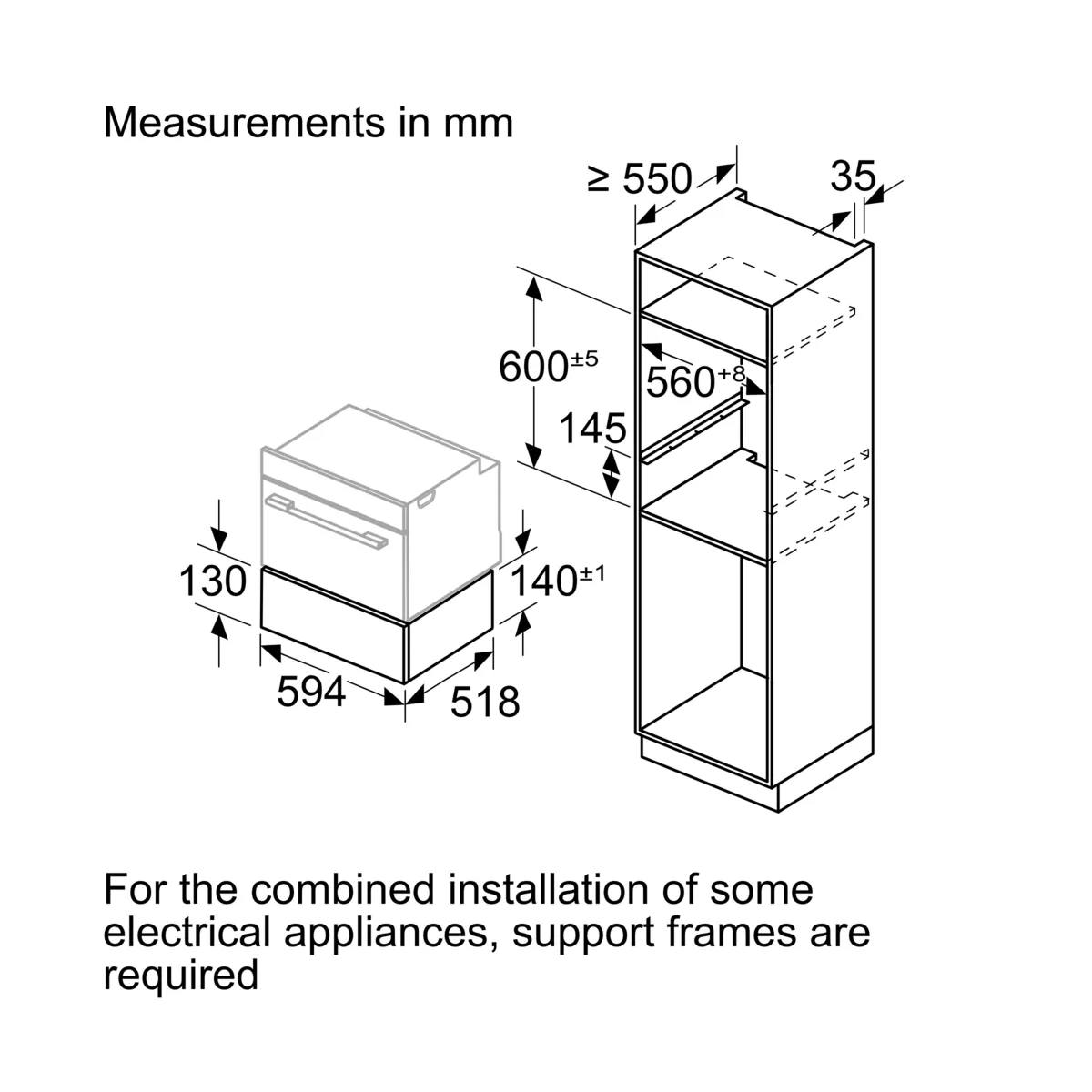 BOSCH BIC9101B1 Accent Line Εντοιχιζόμενο Θερμαινόμενο Συρτάρι | Bosch| Image 6