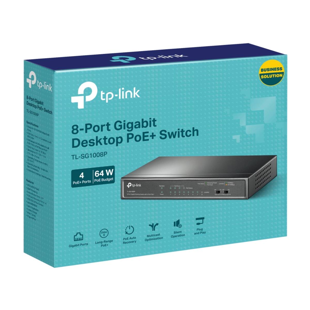TP-LINK TL-SG1008P Διανομέας Δικτύου PoE+, 8 Θυρών | Tp-link| Image 3
