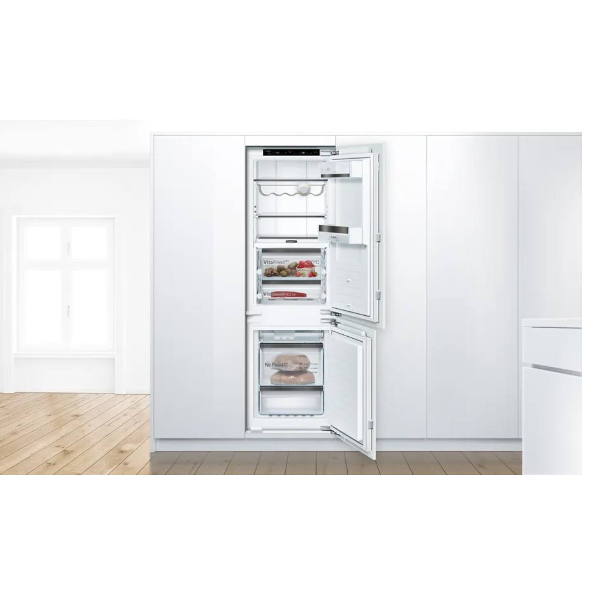 BOSCH KIF86HDD0 Accent Line Εντοιχιζόμενο Ψυγείο με Κάτω Θάλαμο, Άσπρο | Bosch| Image 2