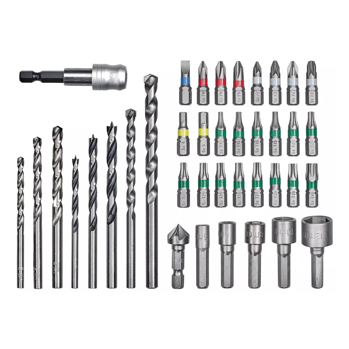 EINHELL 49108956 Σετ Τρυπάνια (Αρίδες) και Μύτες για Δράπανα/ Κατσαβίδια 39τμχ | Einhell| Image 1