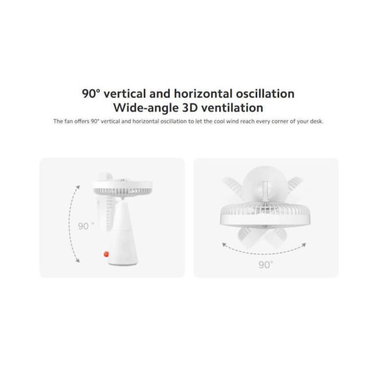 XIAOMI BHR6089GL Επιτραπέζιος Ανεμιστήρας, Άσπρο  | Xiaomi| Image 3