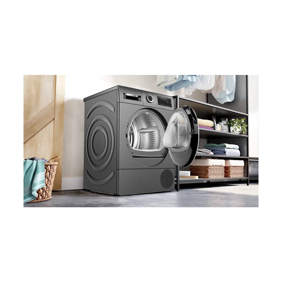 BOSCH WQG245DREUΣτεγνωτήριο Ρούχων 9 kg, Γκρίζο Σκούρο | Bosch| Image 4