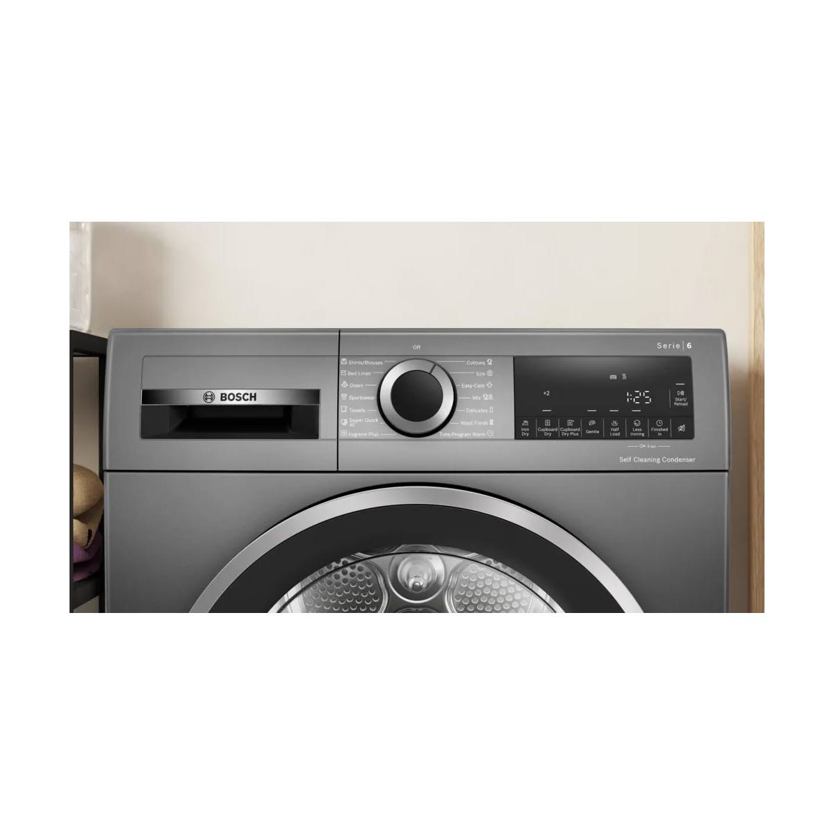BOSCH WQG245DREUΣτεγνωτήριο Ρούχων 9 kg, Γκρίζο Σκούρο | Bosch| Image 2