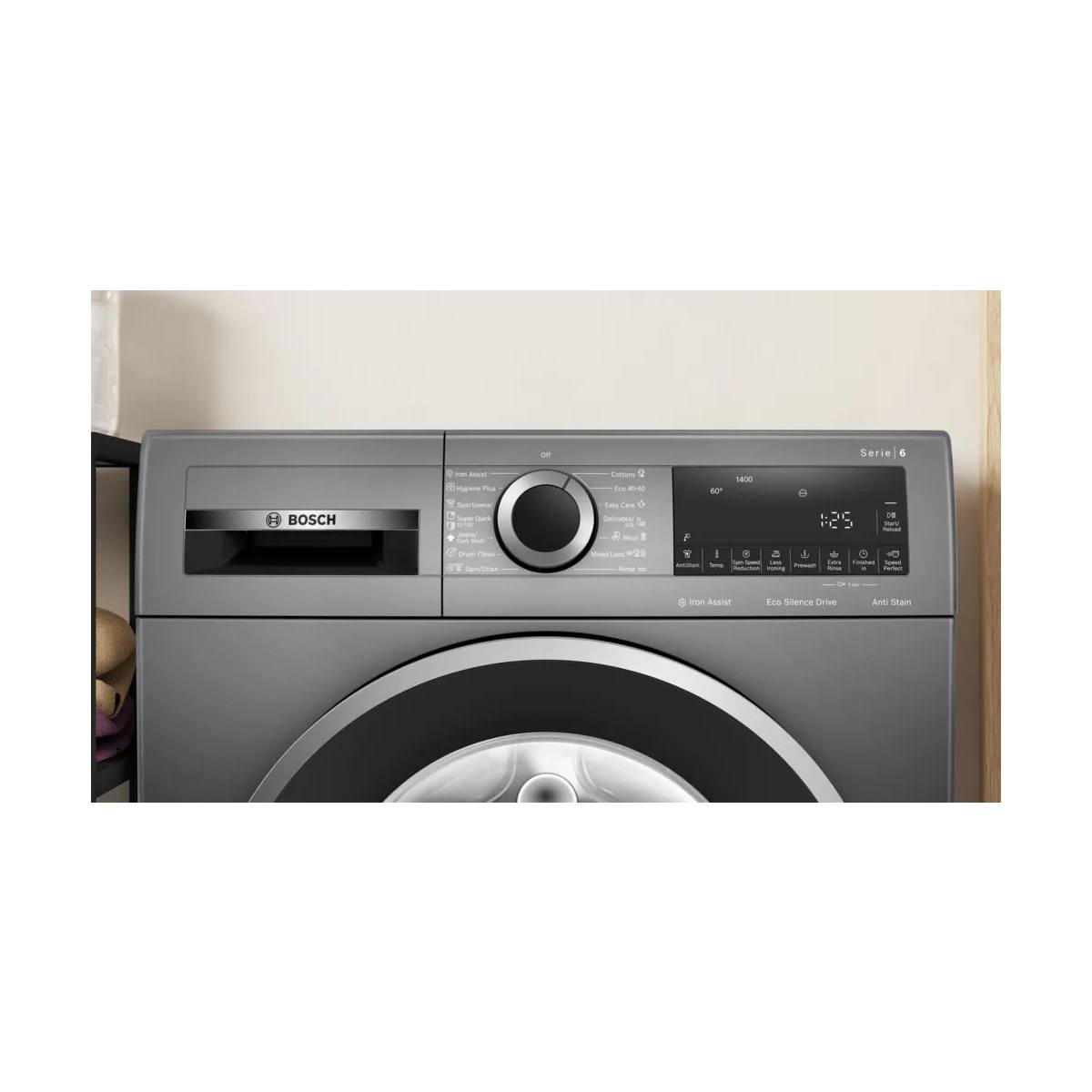 BOSCH WGG244ZREU Πλυντήριο Ρούχων 9kg, Γκρίζο  | Bosch| Image 2