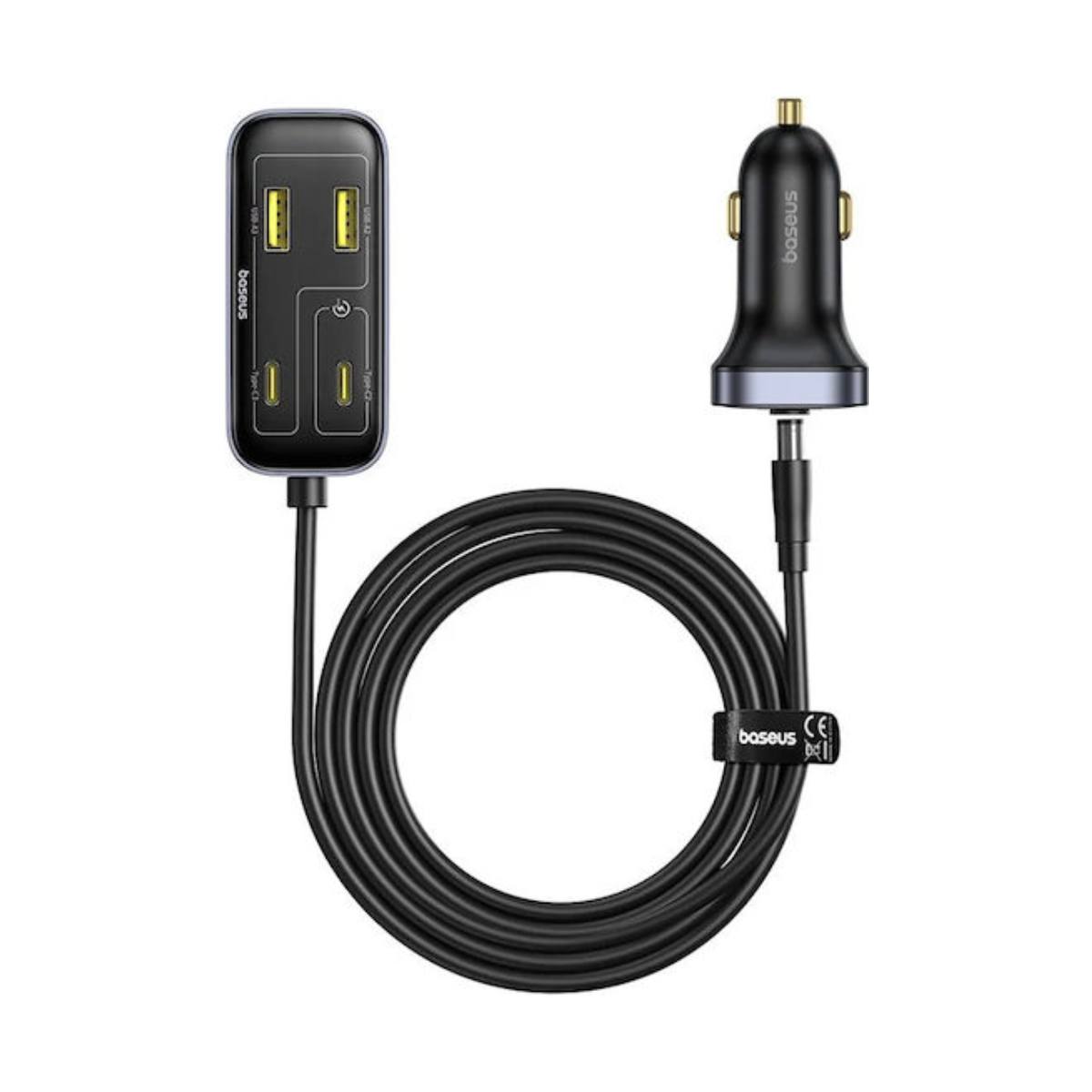 Image of suggested product: BASEUS C00081100121-00 Φορτιστής Αυτοκινήτου 110 Watts, Μαύρο 