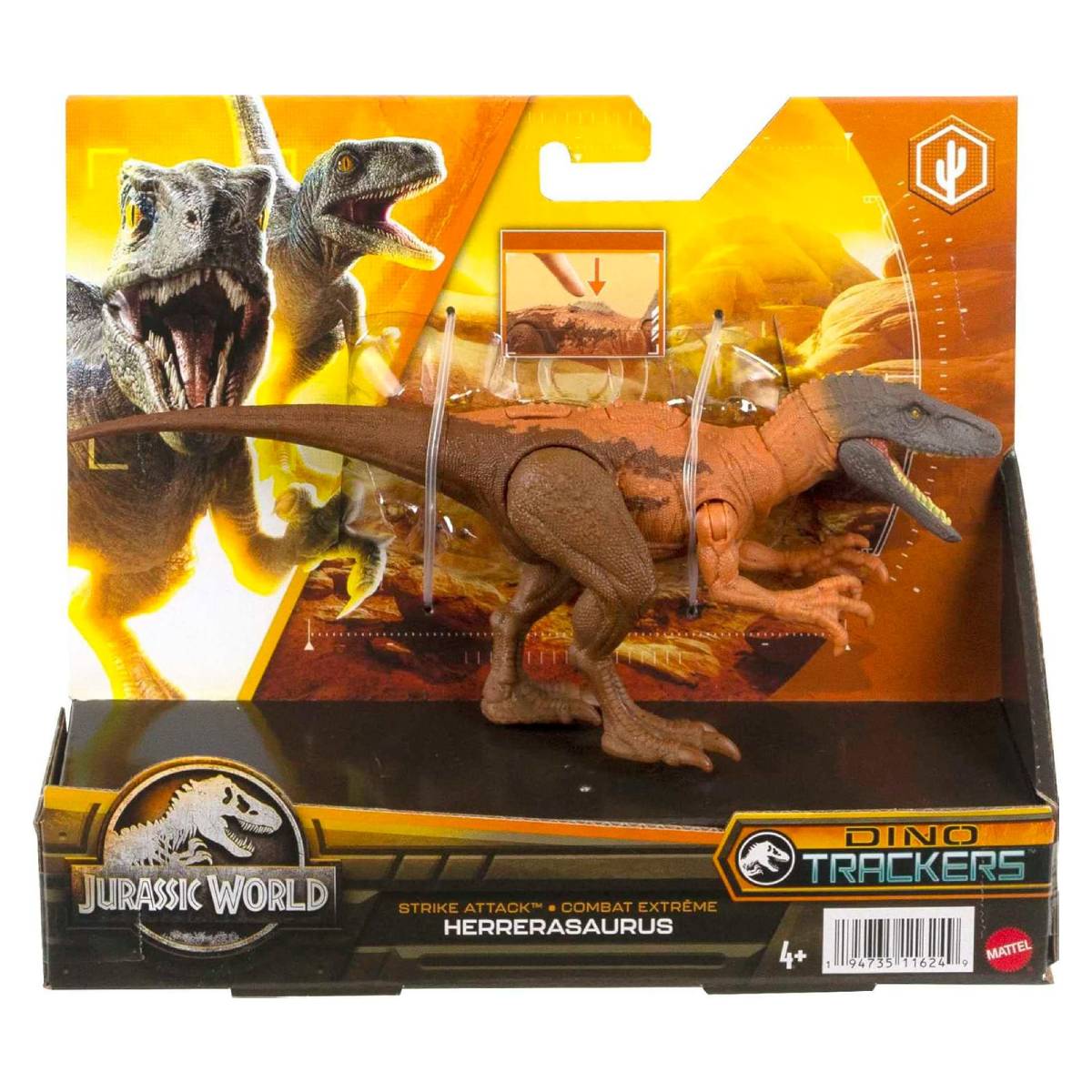 MATTEL 108263 Jurassic World: Dino Trackers Strike Attack - Herrerasaurus, Φιγούρα Δεινόσαυρος | Mattel| Image 1