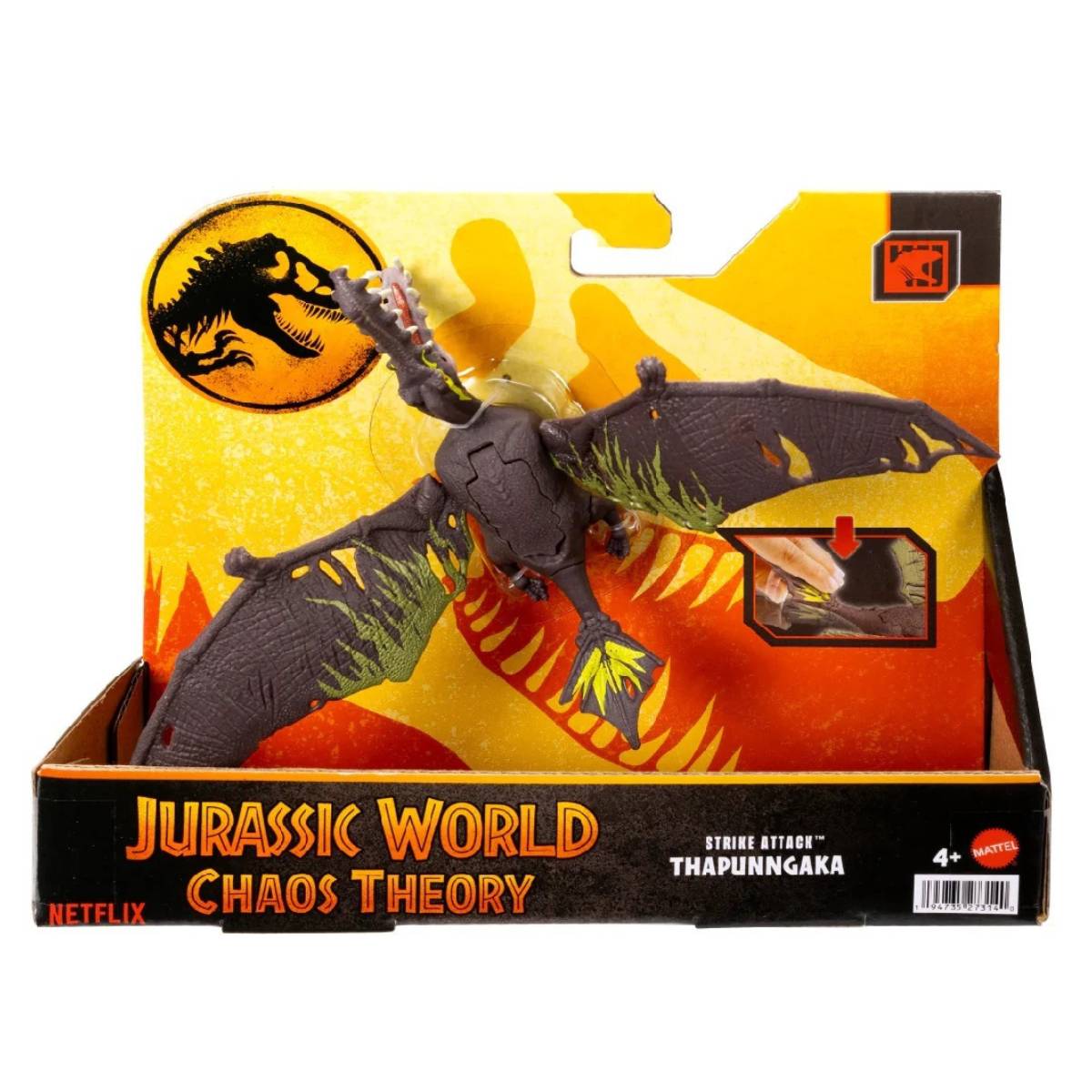 MATTEL108266 Jurassic World: Strike Attack - Thapunngaka, Φιγούρα Δεινόσαυρος | Mattel| Image 1