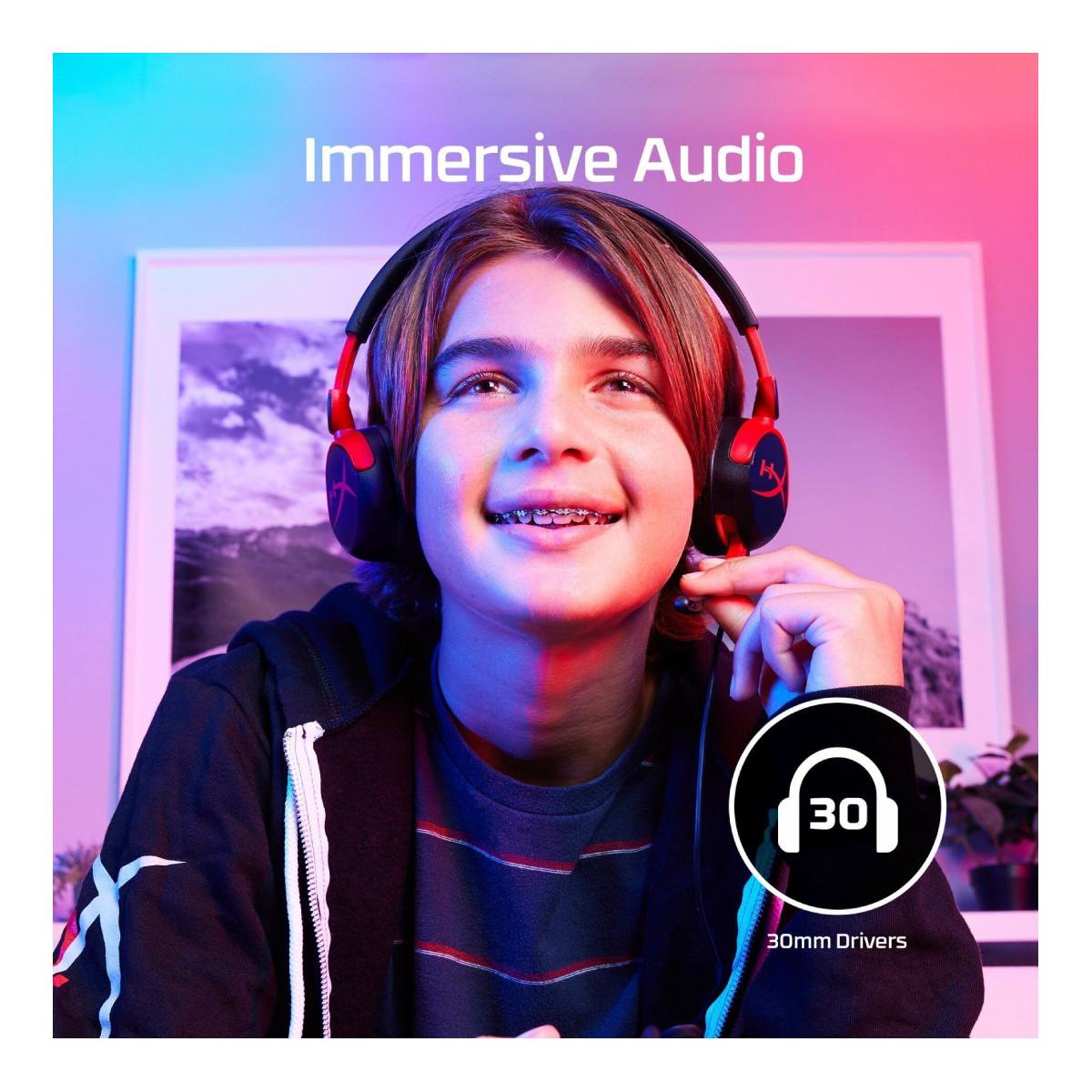 HYPERX Cloud Mini Over-Ear Ενσύρματα Ακουστικά Gaming, Μαύρο | Hyperx| Image 7