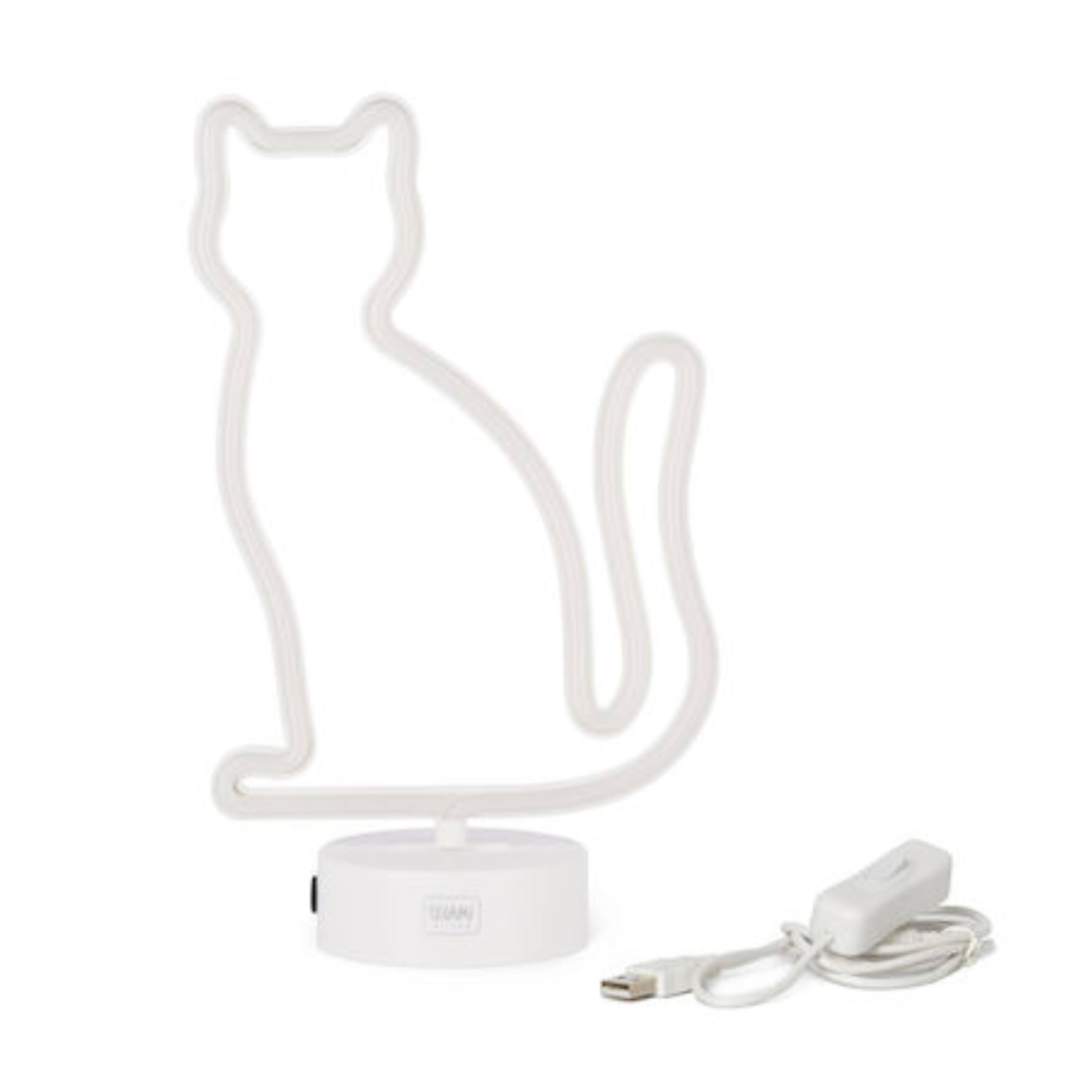 LEGAMI LL0006 Neon Effect LED Decorative Lamp Kitty | Legami| Image 1