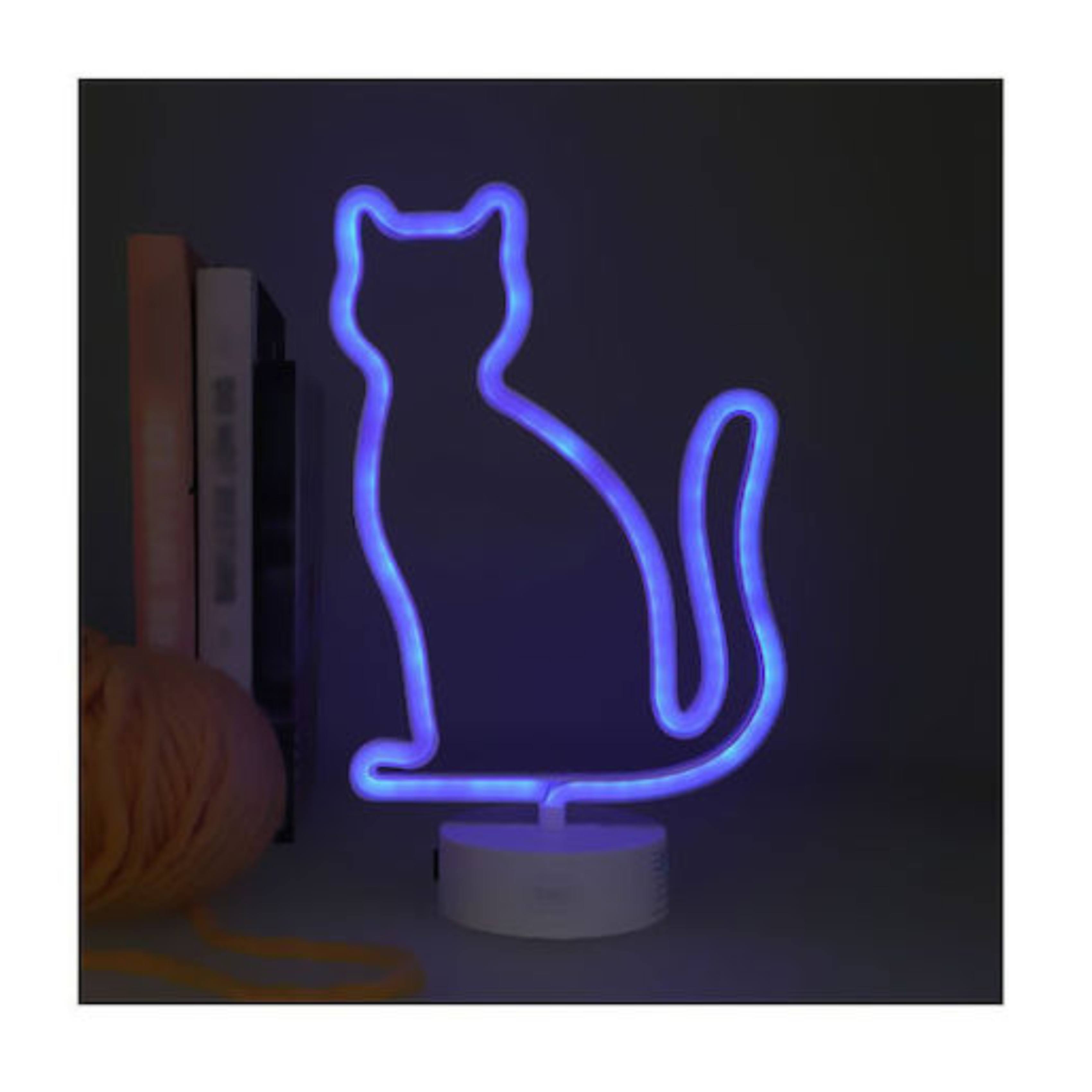 LEGAMI LL0006 Neon Effect LED Decorative Lamp Kitty | Legami| Image 3