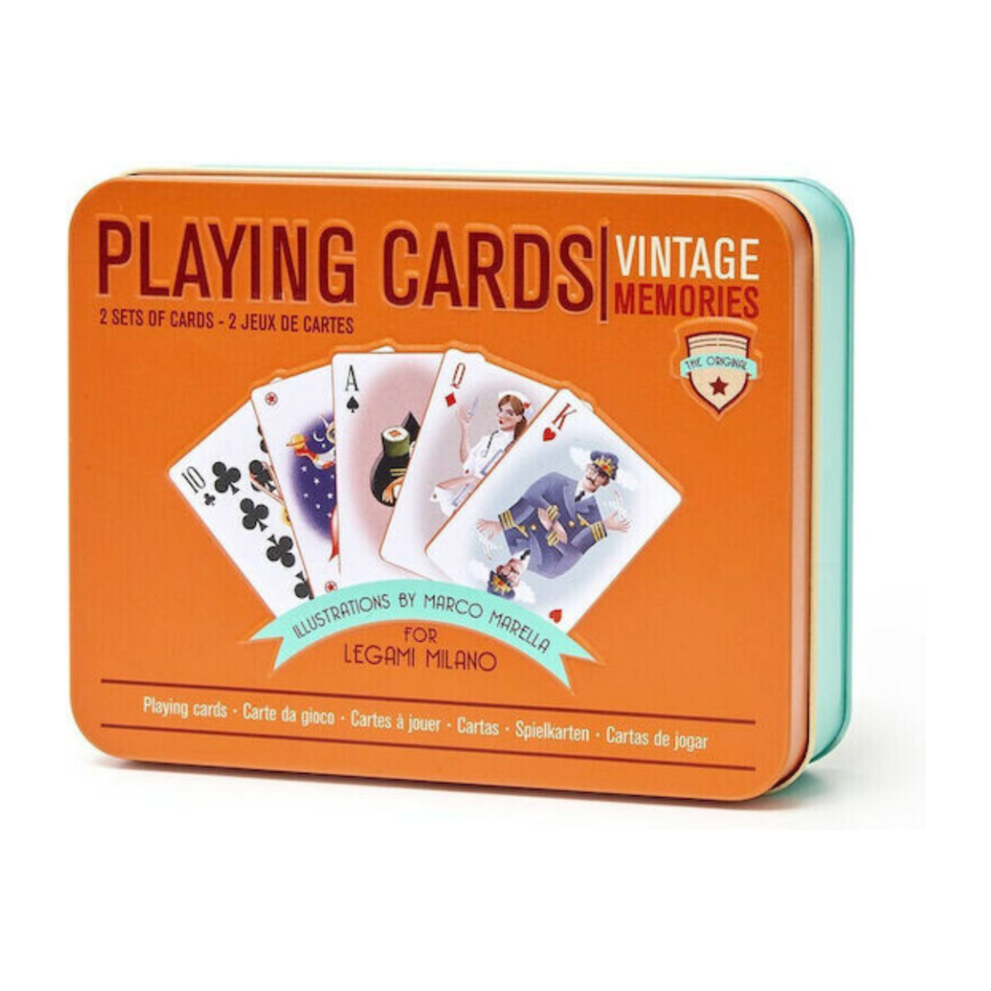 LEGAMI PLA0001 Paper Playing Cards in Metal Tin | Legami| Image 1