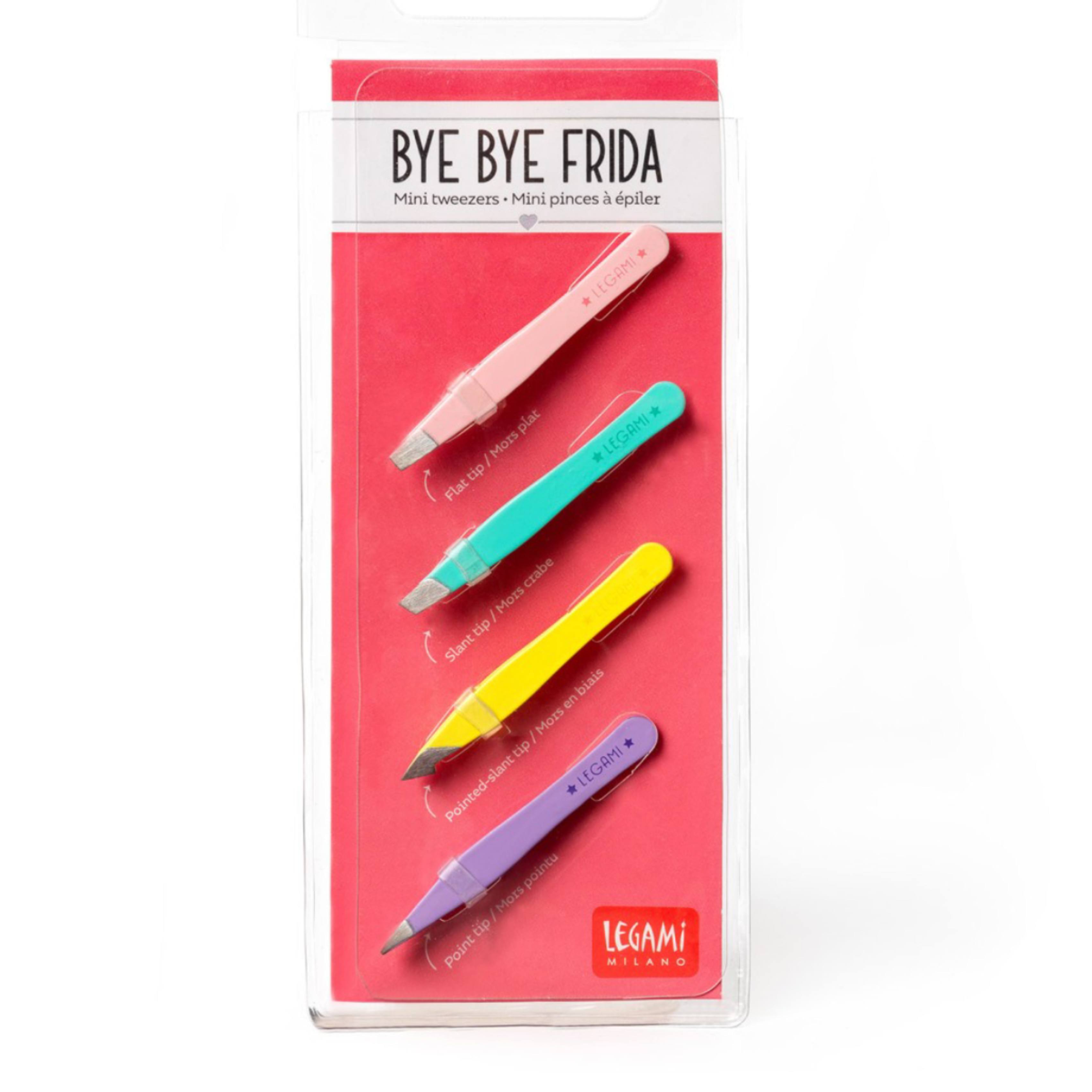 Legami TWE0001 Bye Bye Frida Mini Tweezer Set, 4 Pieces | Legami| Image 3