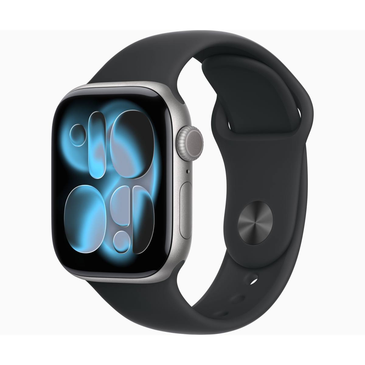 APPLE Smartwatch Series 11 GPS 46 mm, Space Γκρίζο Αλουμίνιο με Μαύρο Αθλητικό Λουράκι S/M | Apple| Image 2