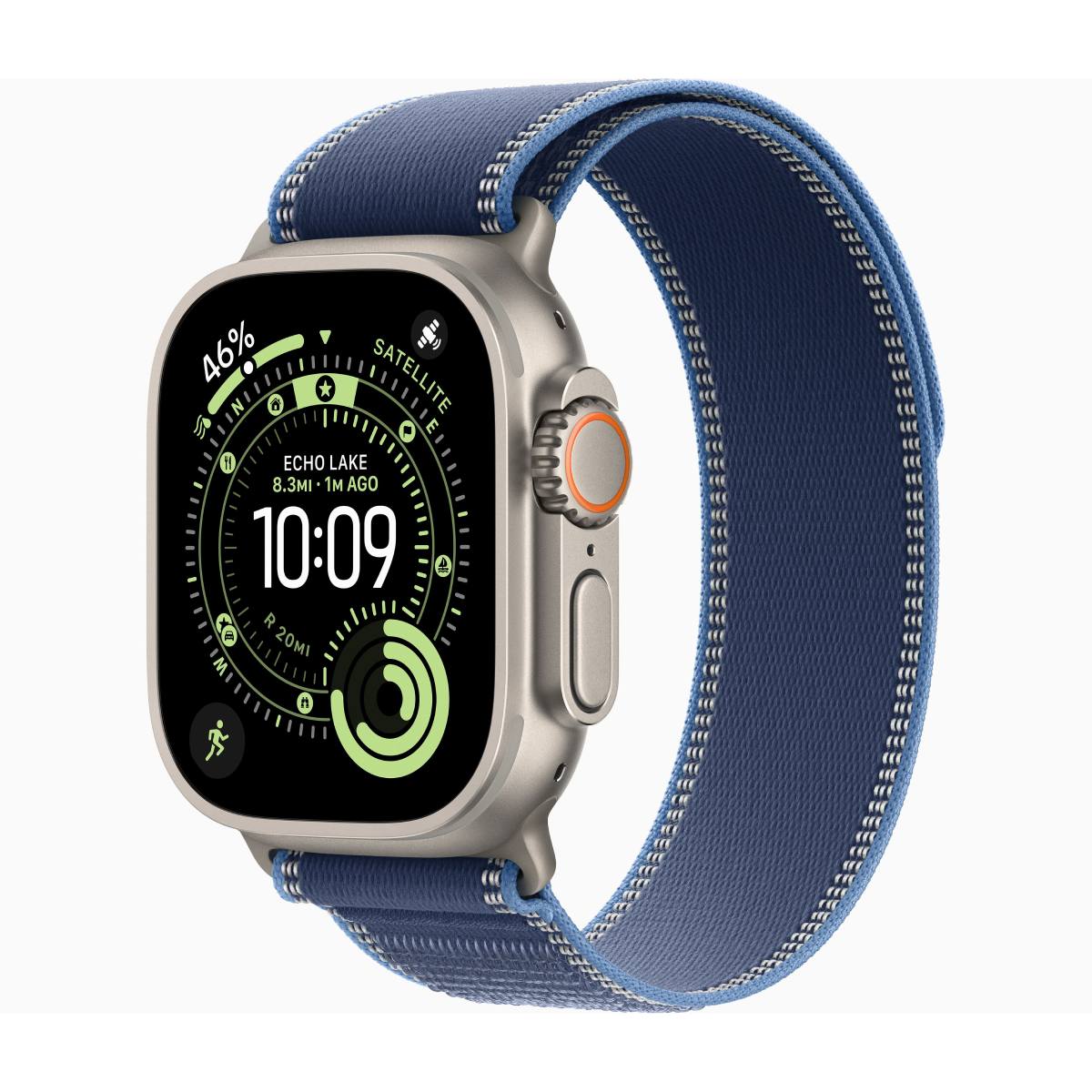 APPLE Smartwatch Ultra 3 GPS + Cellular 49mm, Φυσικό Τιτάνιο με Μπλε Λουράκι M/L | Apple| Image 2