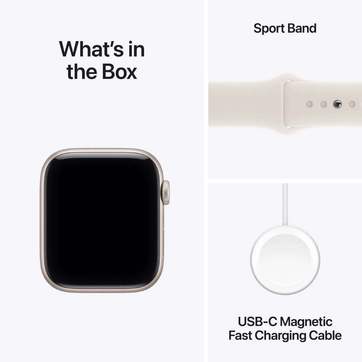APPLE Watch SE 3 GPS + Cellular Smartwatch 40mm, Starlight Αλουμίνιο με Starlight Αθλητικό Λουράκι M/L | Apple| Image 3