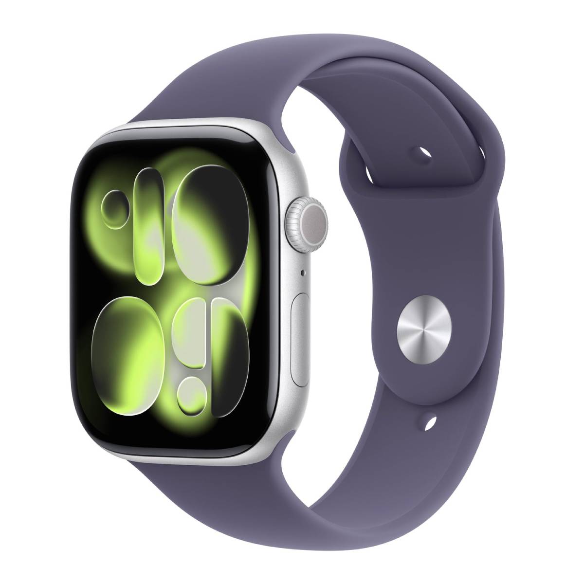 APPLE Smartwatch Series 11 GPS + Cellular 42 mm, Ασημί Αλουμίνιο με Μωβ Fog Λουράκι S/M | Apple| Image 2